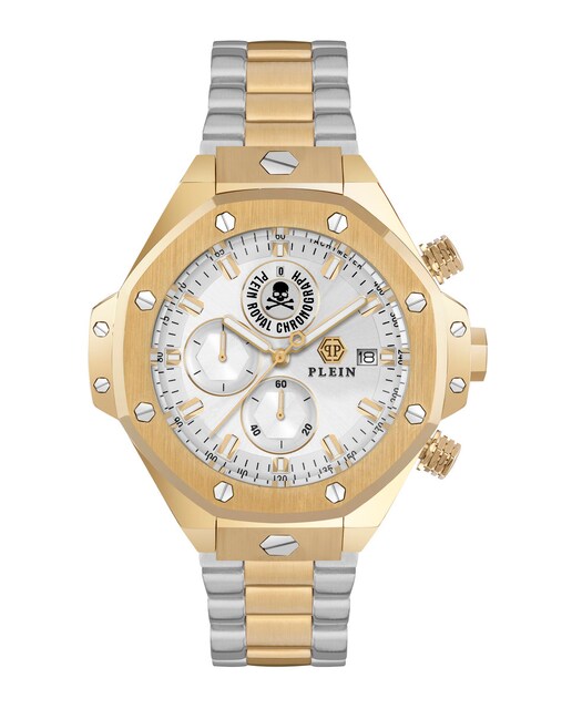 Imagen 0 de Reloj de hombre Plein chr royal sport PWLFA0525 de acero y correa plateada