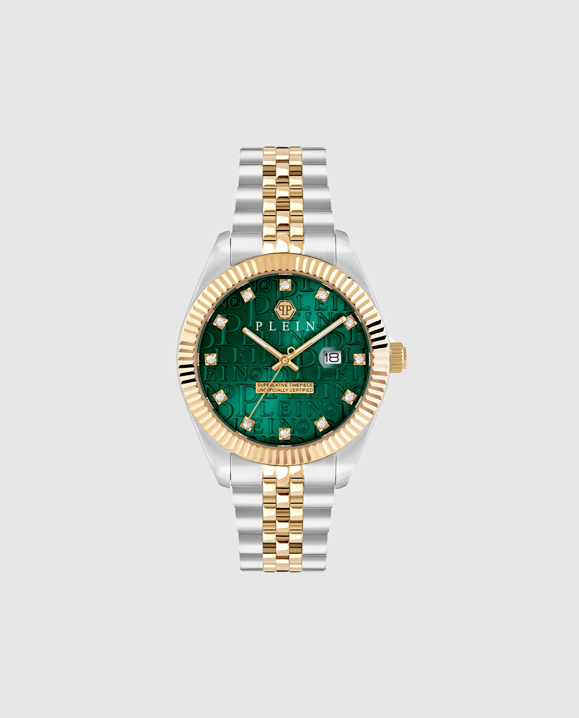 Imagen 0 de Reloj de hombre new date superlative pwmfa0325 de acero y correa plateada/gris Plata