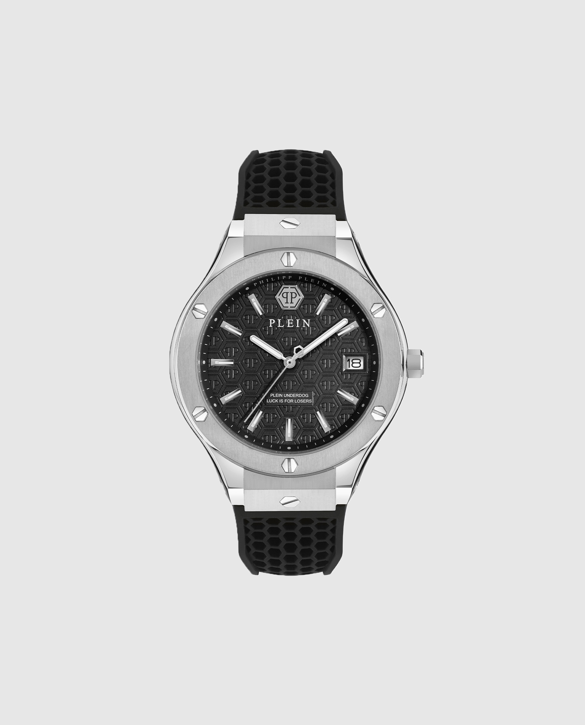 Reloj de hombre new gent line pwufa0125 de silicona y correa negra - Philipp Plein - Negro Negro-1