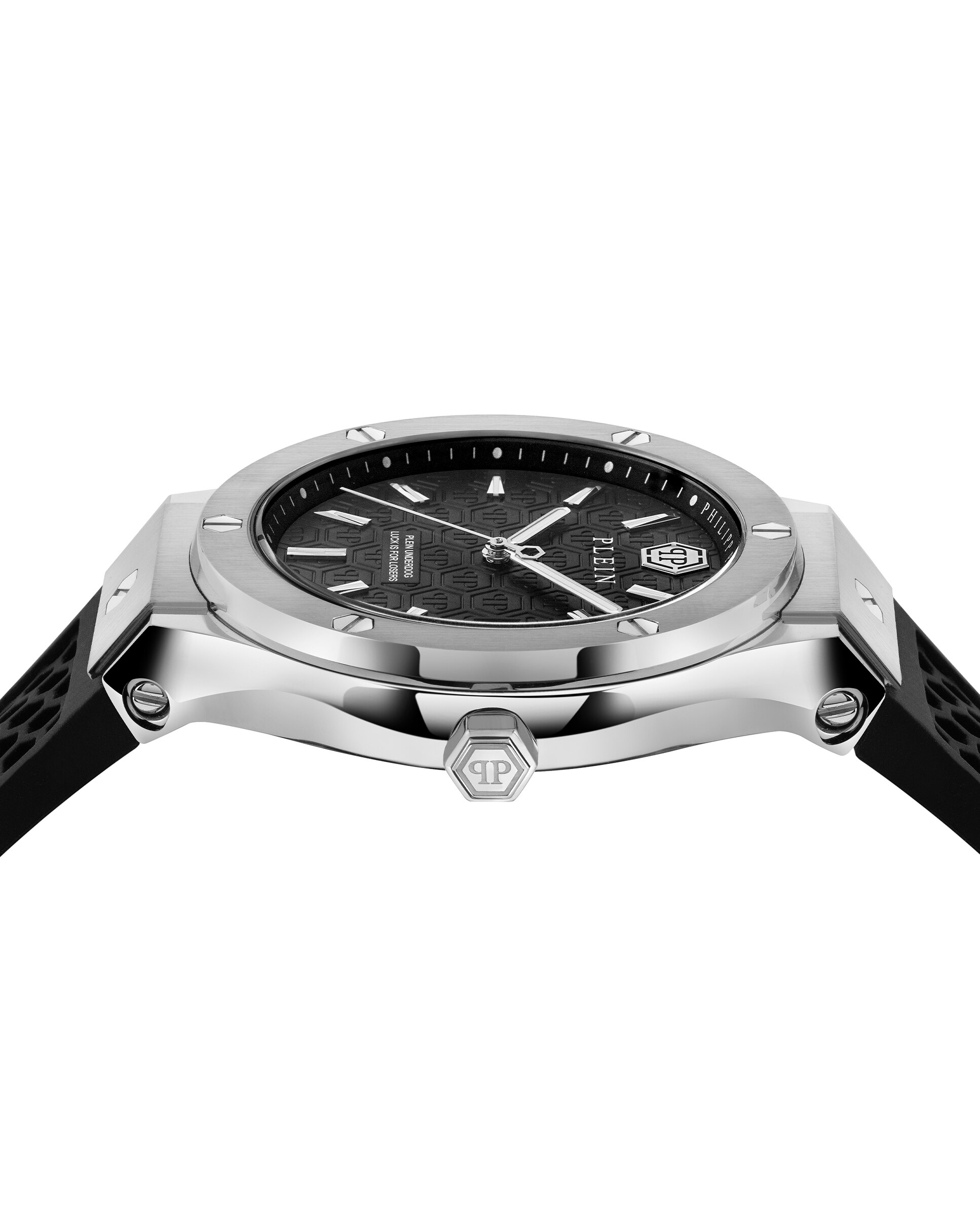 Reloj de hombre new gent line pwufa0125 de silicona y correa negra - Philipp Plein - Negro Negro-3