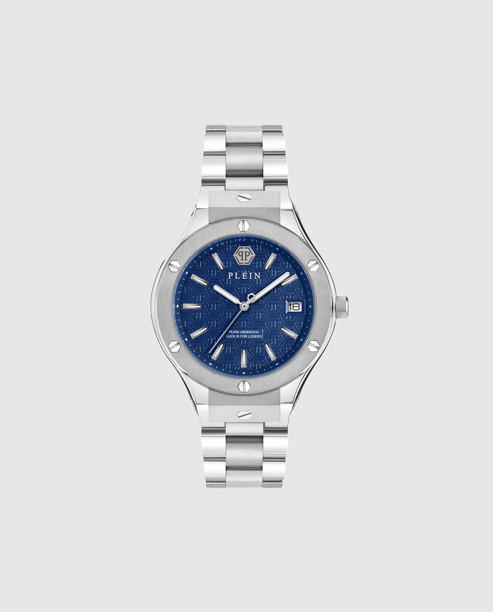 Relógio New Gent Line Pwufa0425 de Aço e Bracelete Prateada/cinzento Prata-1