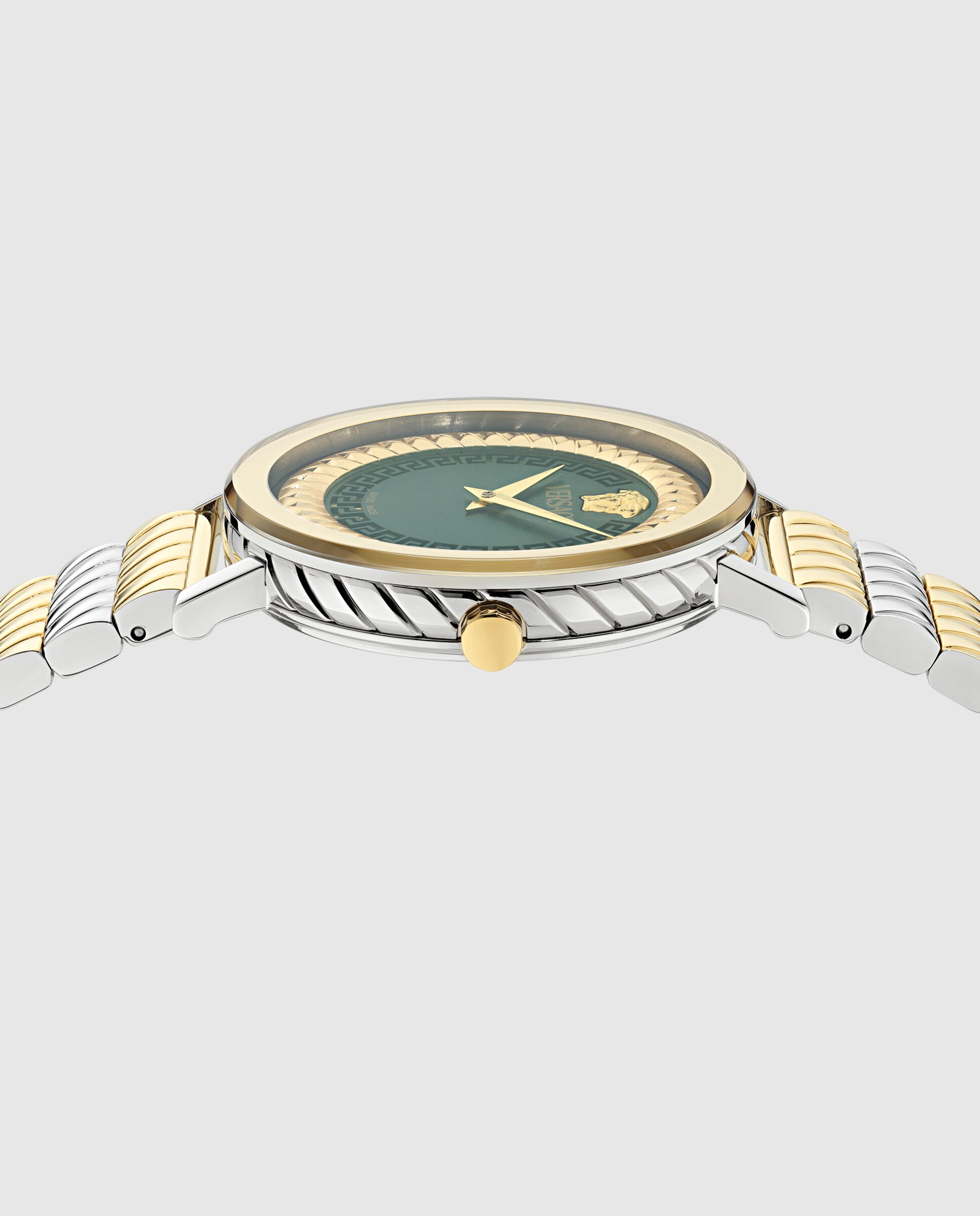 Reloj de mujer delphinus ve0o00225 de acero y correa plateada/gris - Versace - Plata Plata-2