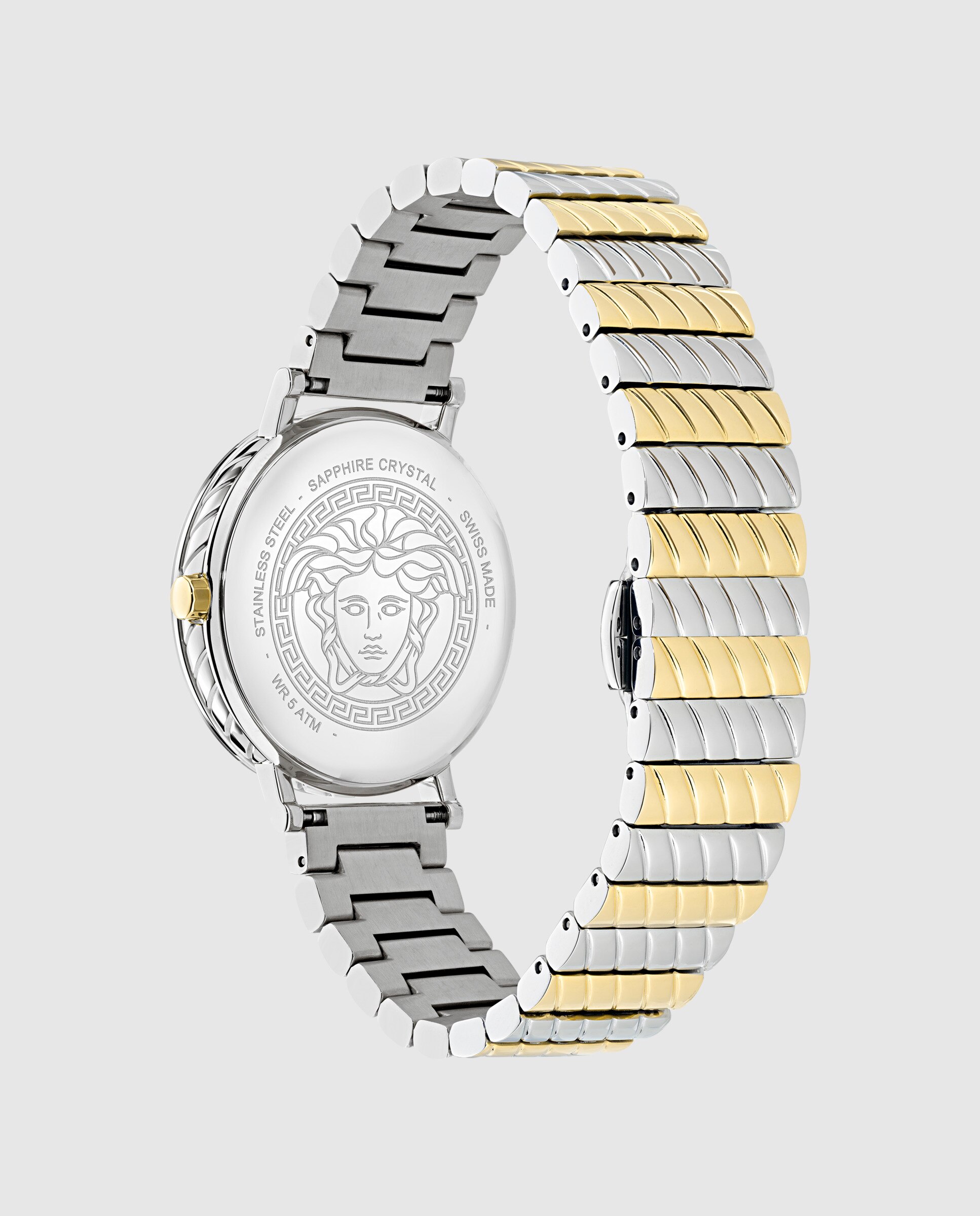 Reloj de mujer delphinus ve0o00225 de acero y correa plateada/gris - Versace - Plata Plata-3