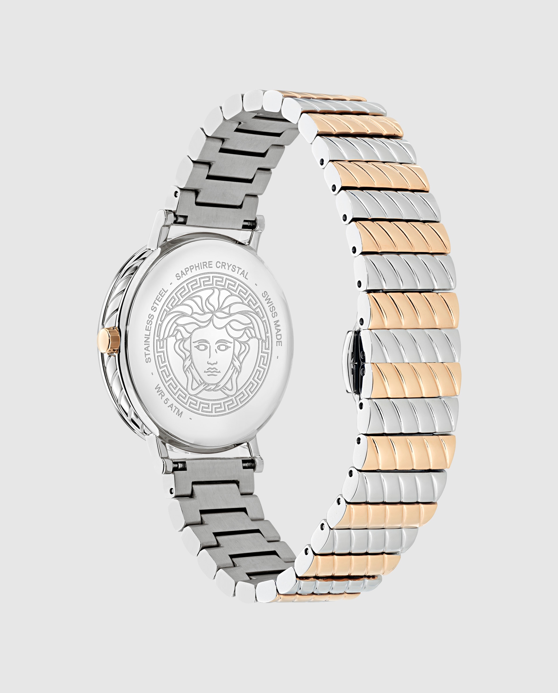Reloj de mujer delphinus ve0o00325 de acero y correa plateada/gris - Versace - Plata Plata-3