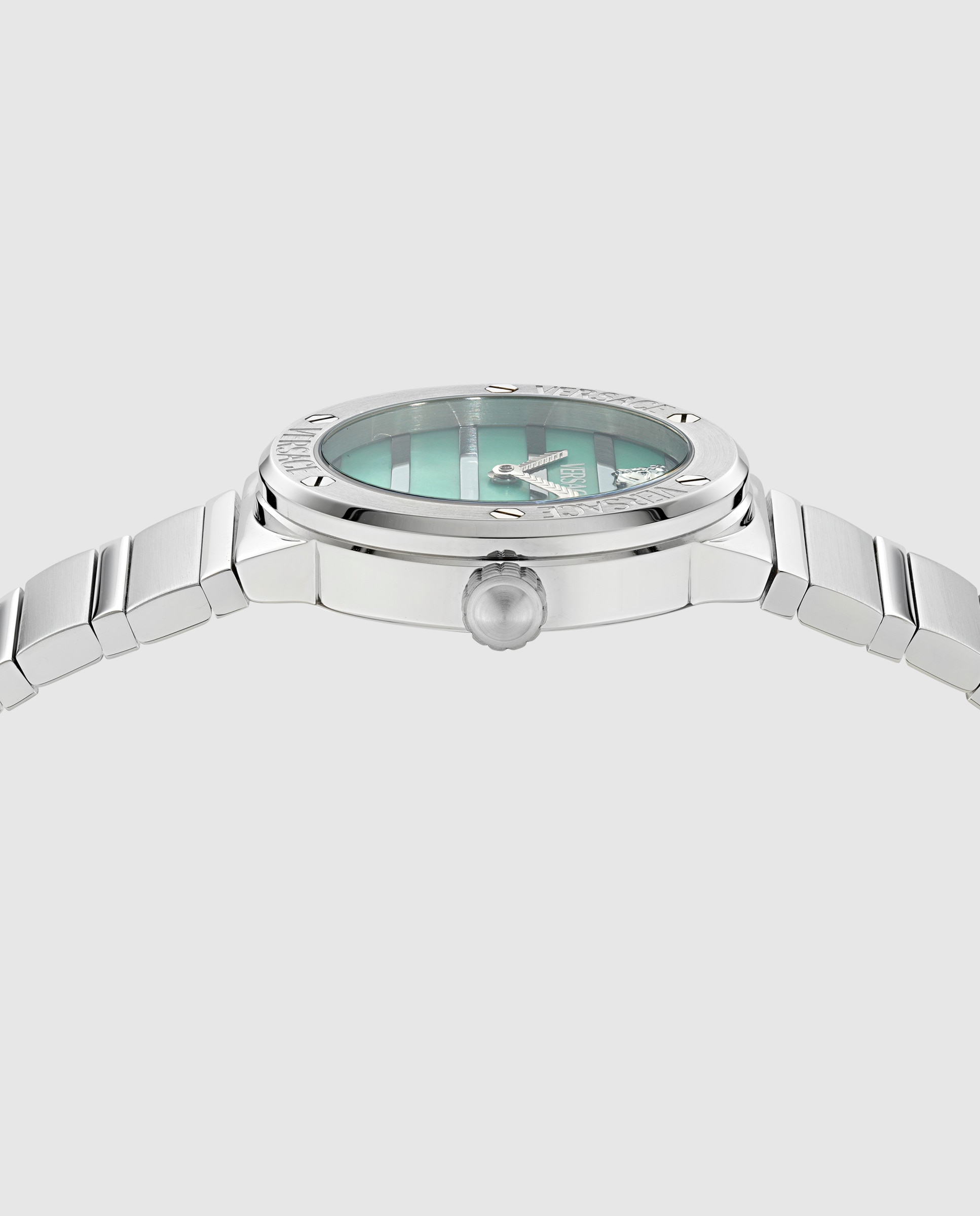 Reloj de mujer greca logo pearl ve0s00225 de acero y correa plateada/gris - Versace - Plata Plata-2