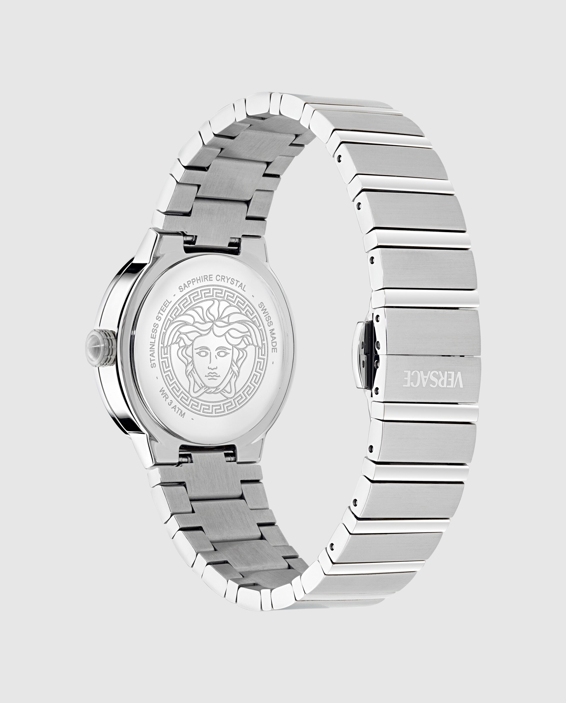 Reloj de mujer greca logo pearl ve0s00225 de acero y correa plateada/gris - Versace - Plata Plata-3