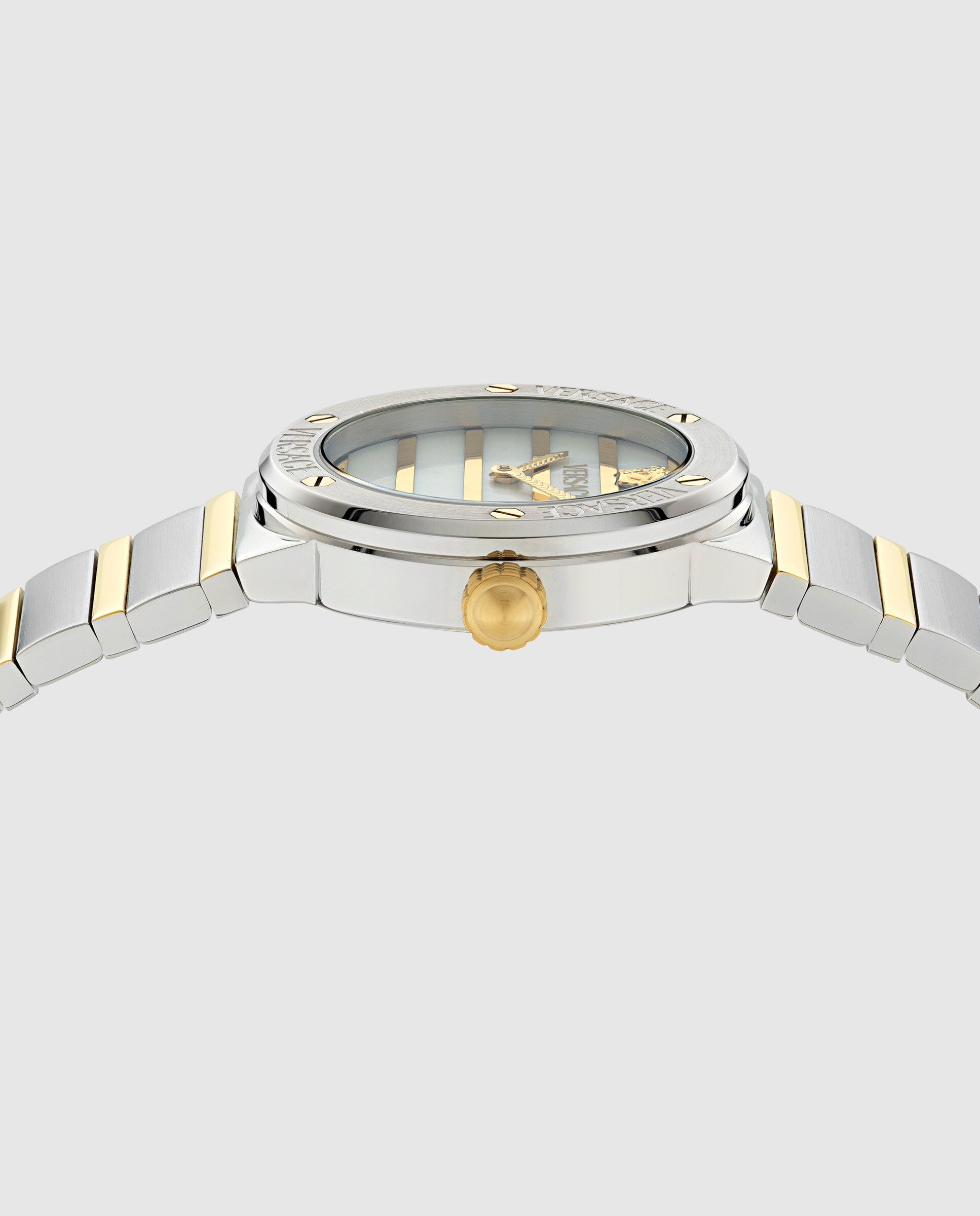 Reloj de mujer greca logo pearl ve0s00325 de acero y correa plateada/gris - Versace - Plata Plata-2