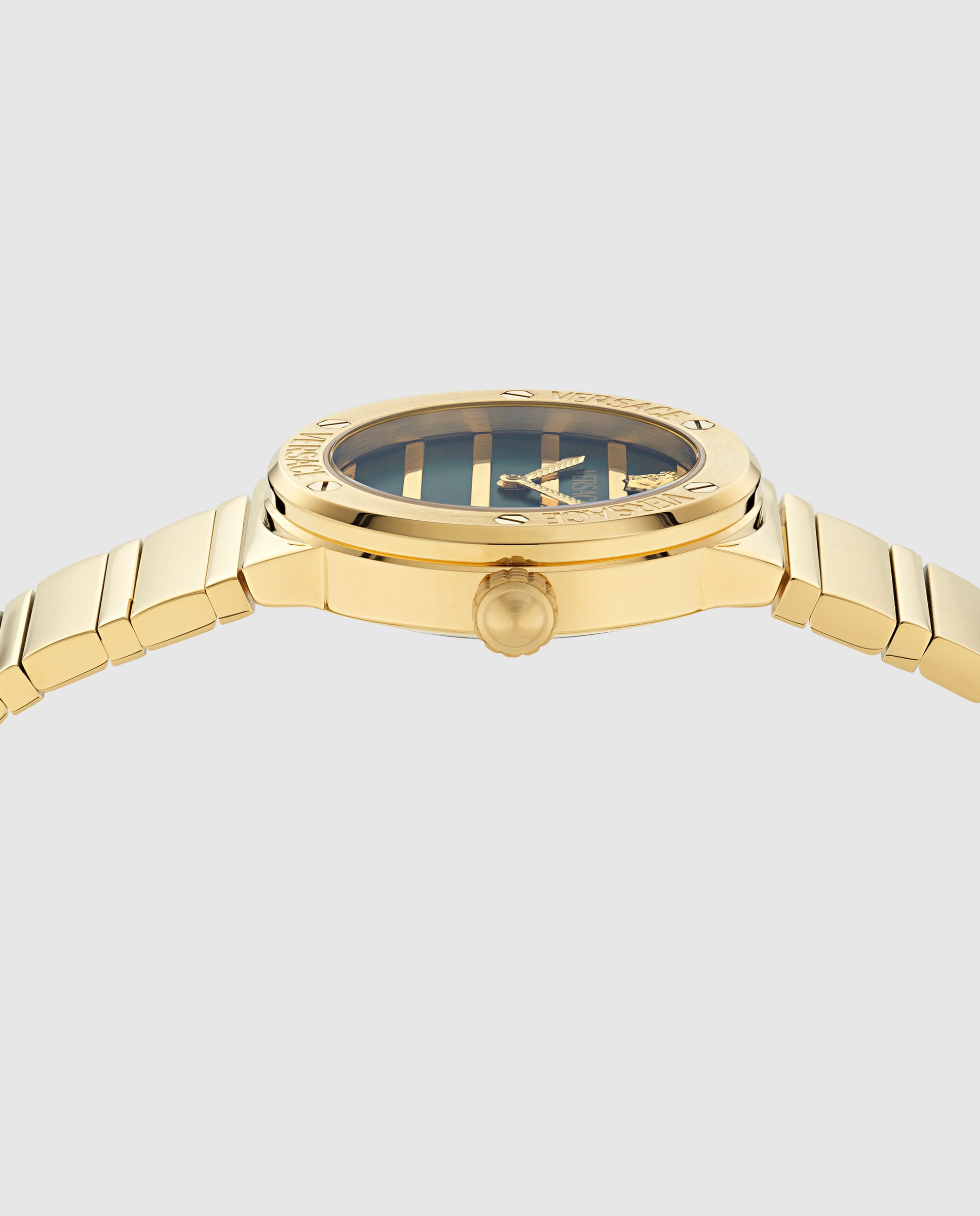 Reloj de mujer greca logo pearl ve0s00425 de acero y correa dorada - Versace - Oro Oro-2