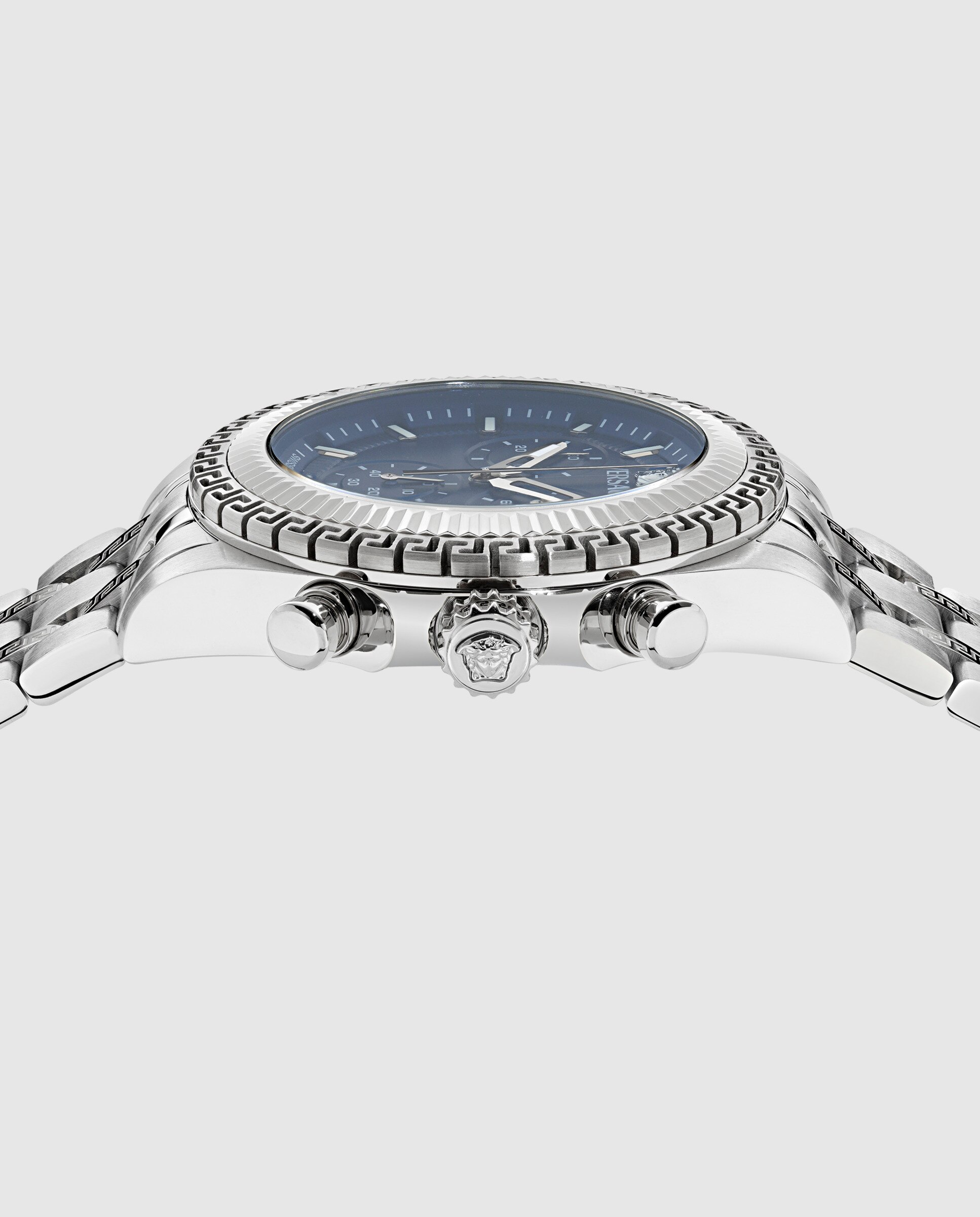 Reloj de hombre fornax ve0w00325 de acero y correa plateada/gris - Versace - Plata Plata-2