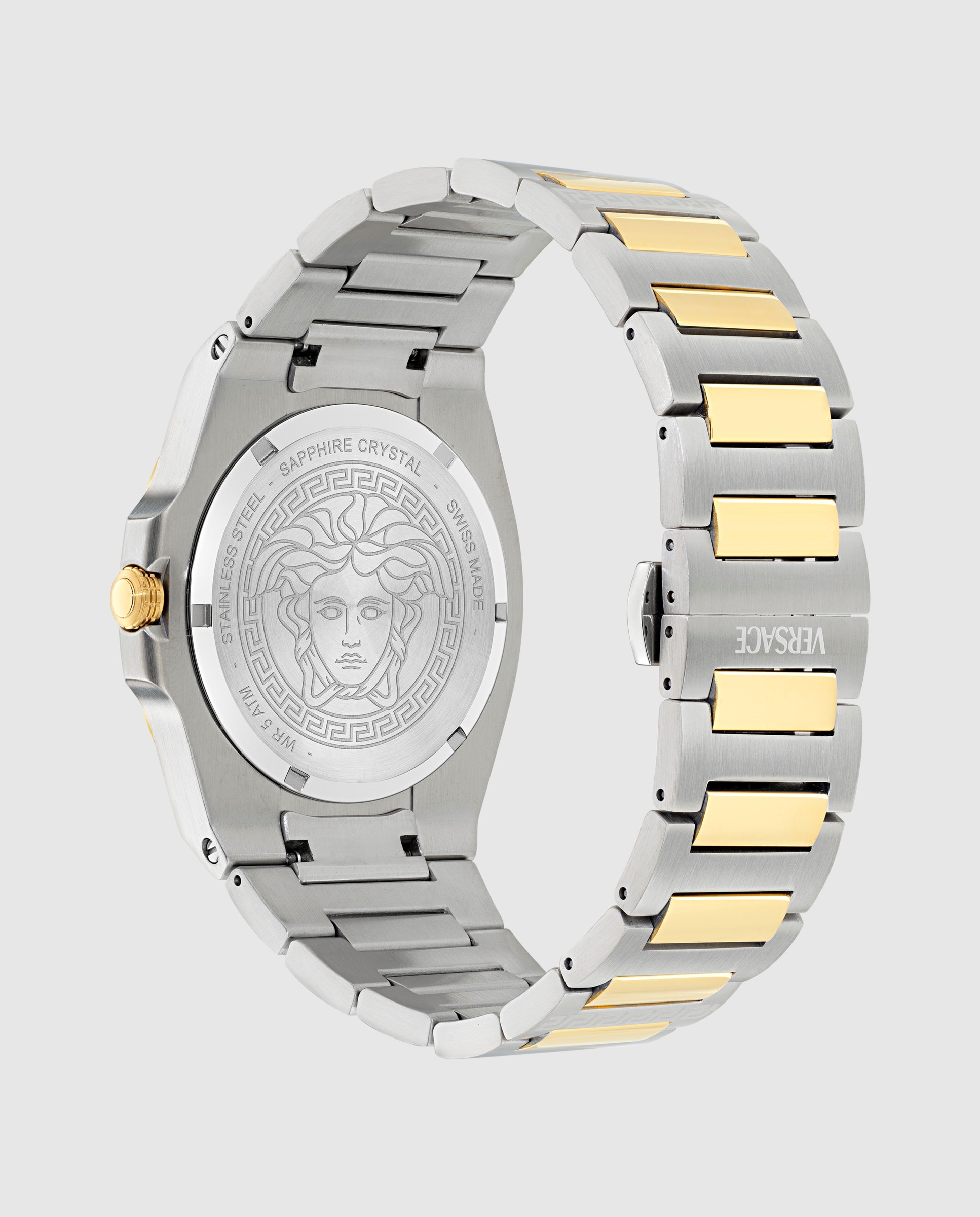 Reloj de hombre tolomeo ve0v00325 de acero y correa plateada/gris - Versace - Plata Plata-3