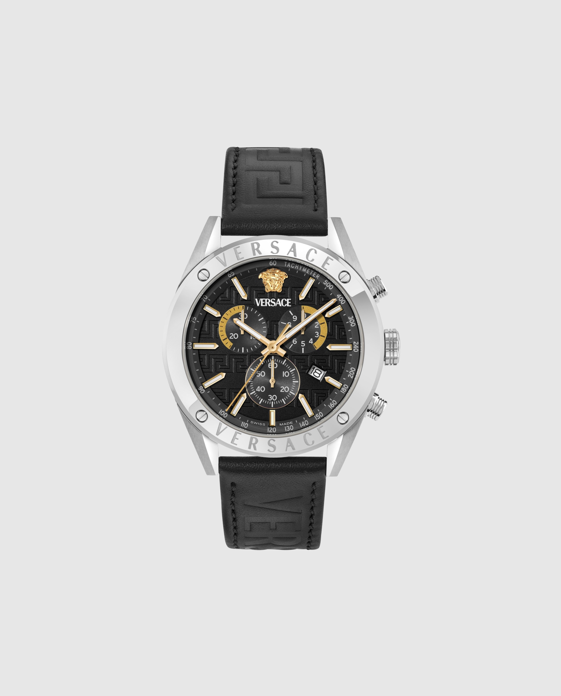 Imagen 0 de Reloj de hombre Athletics chrono restyling VEKJA0225 de piel y correa negra Negro