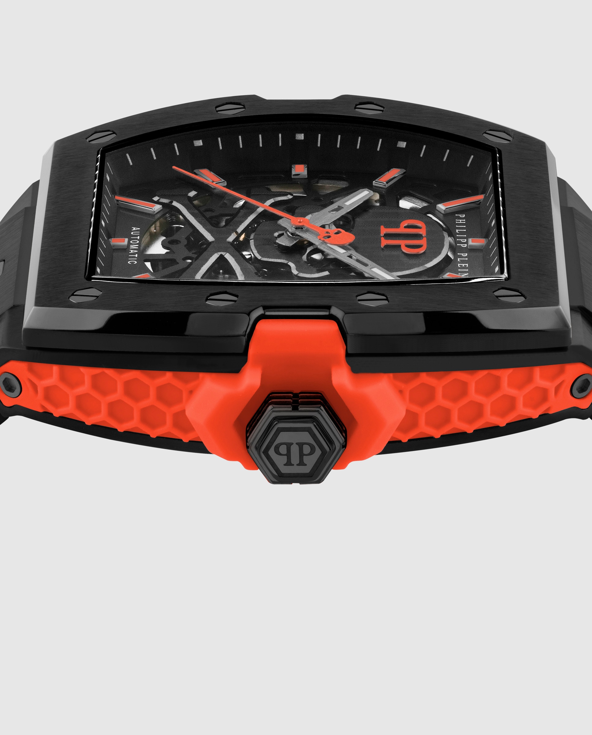 Reloj de hombre the skeleton 2 0 pwjfa1326 automático de piel y correa negra - Philipp Plein - Negro Negro-2