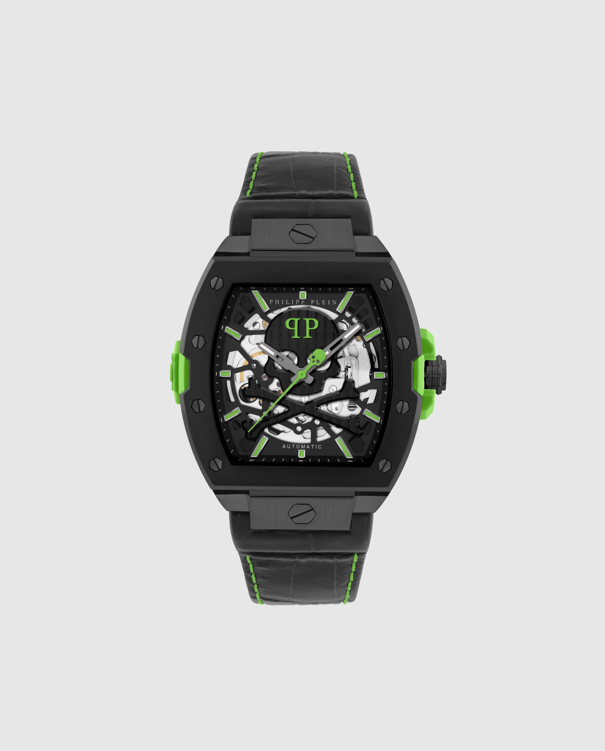 Imagen 0 de Reloj de hombre the skeleton 2 0 pwjfa1426 automático de piel y correa negra Negro