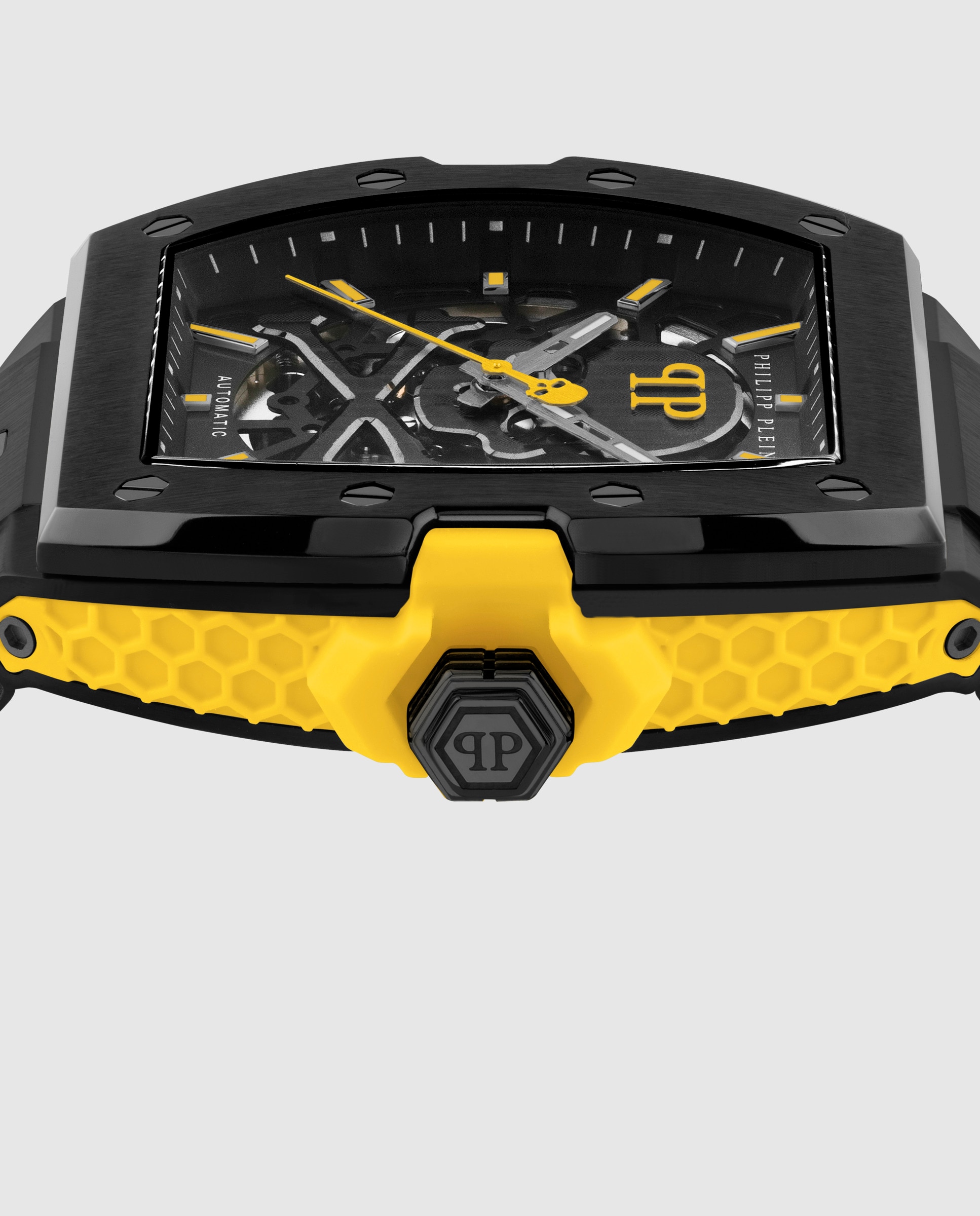 Reloj de hombre the skeleton 2 0 pwjfa1526 automático de silicona y correa negra - Philipp Plein - Negro Negro-2