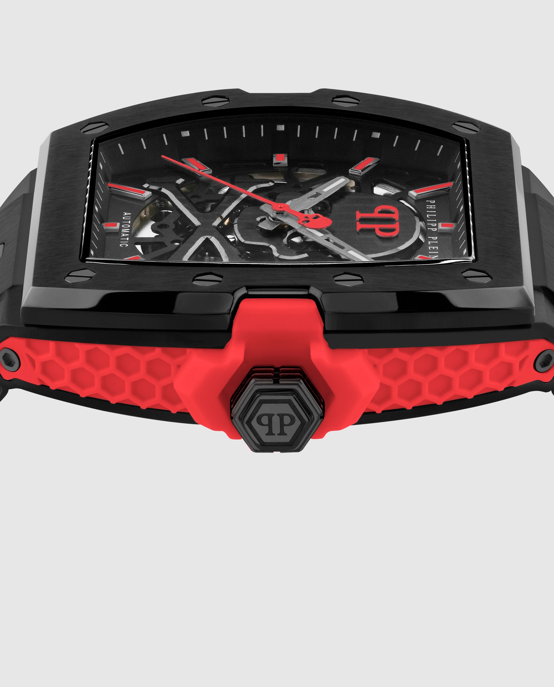 Reloj de hombre the skeleton 2 0 pwjfa1626 automático de piel y correa negra - Philipp Plein - Negro Negro-2