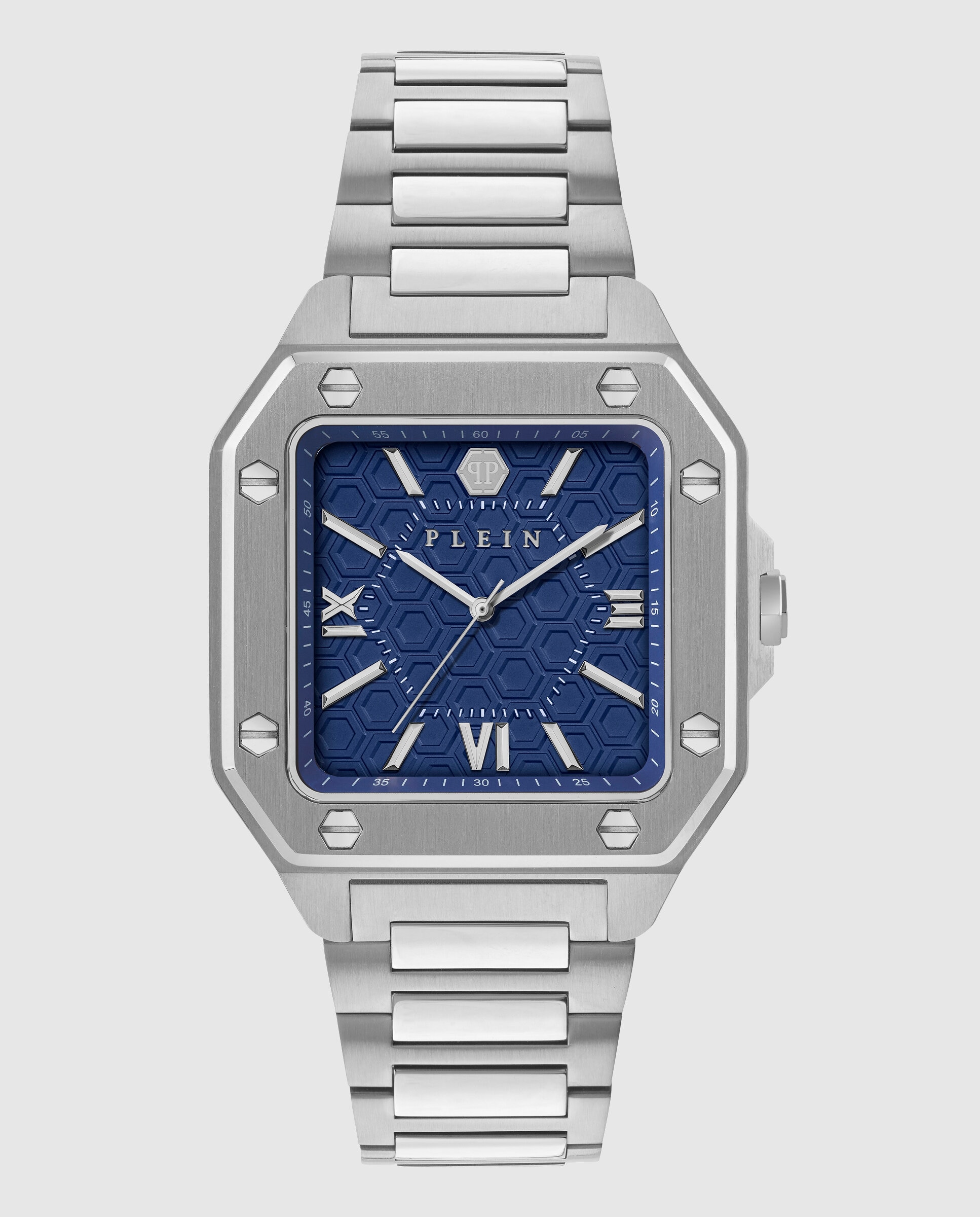Imagen 0 de Reloj de hombre plein edge pwyga0126 de acero y correa plateada Plata