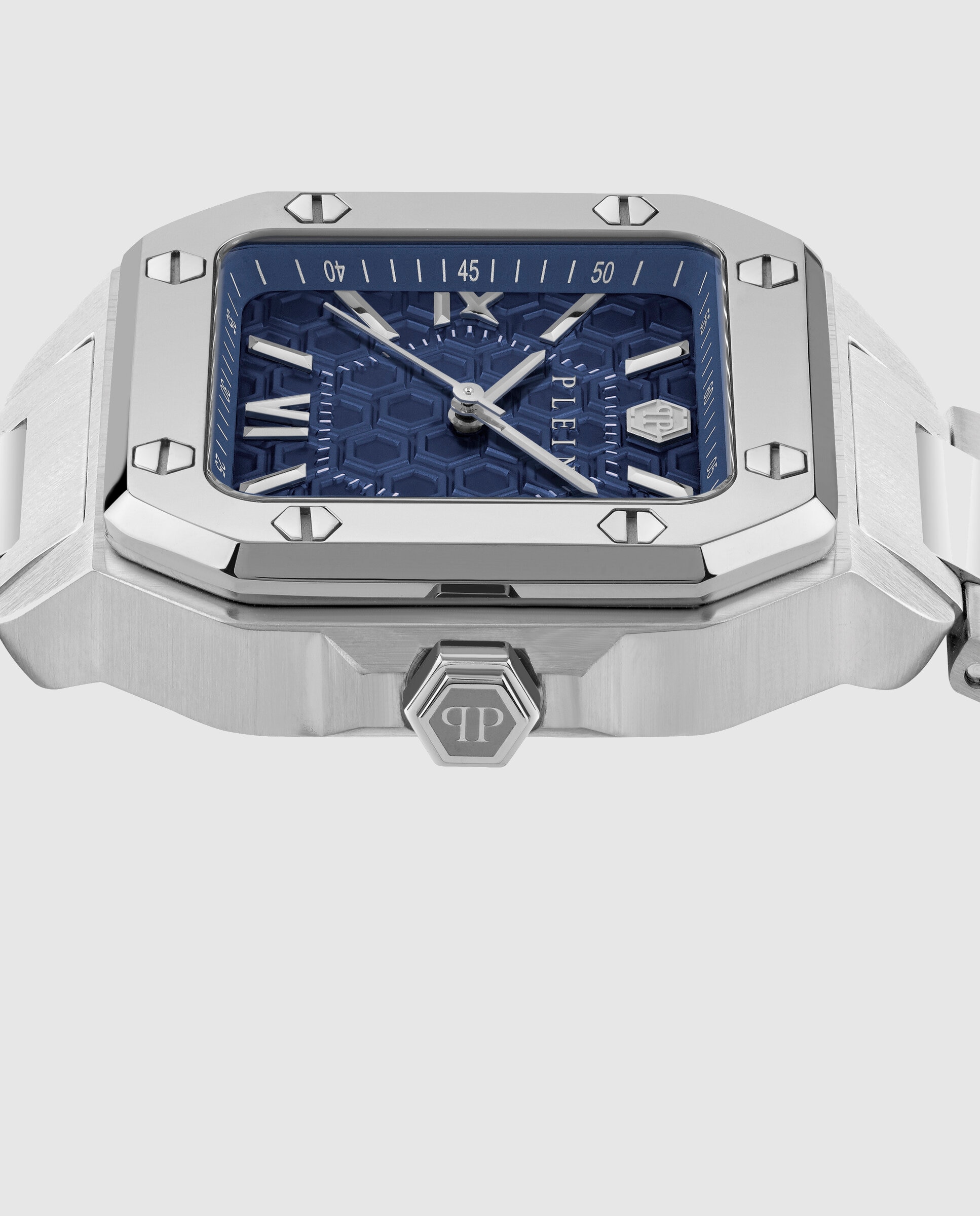 Reloj de hombre plein edge pwyga0126 de acero y correa plateada - Philipp Plein - Plata Plata-2