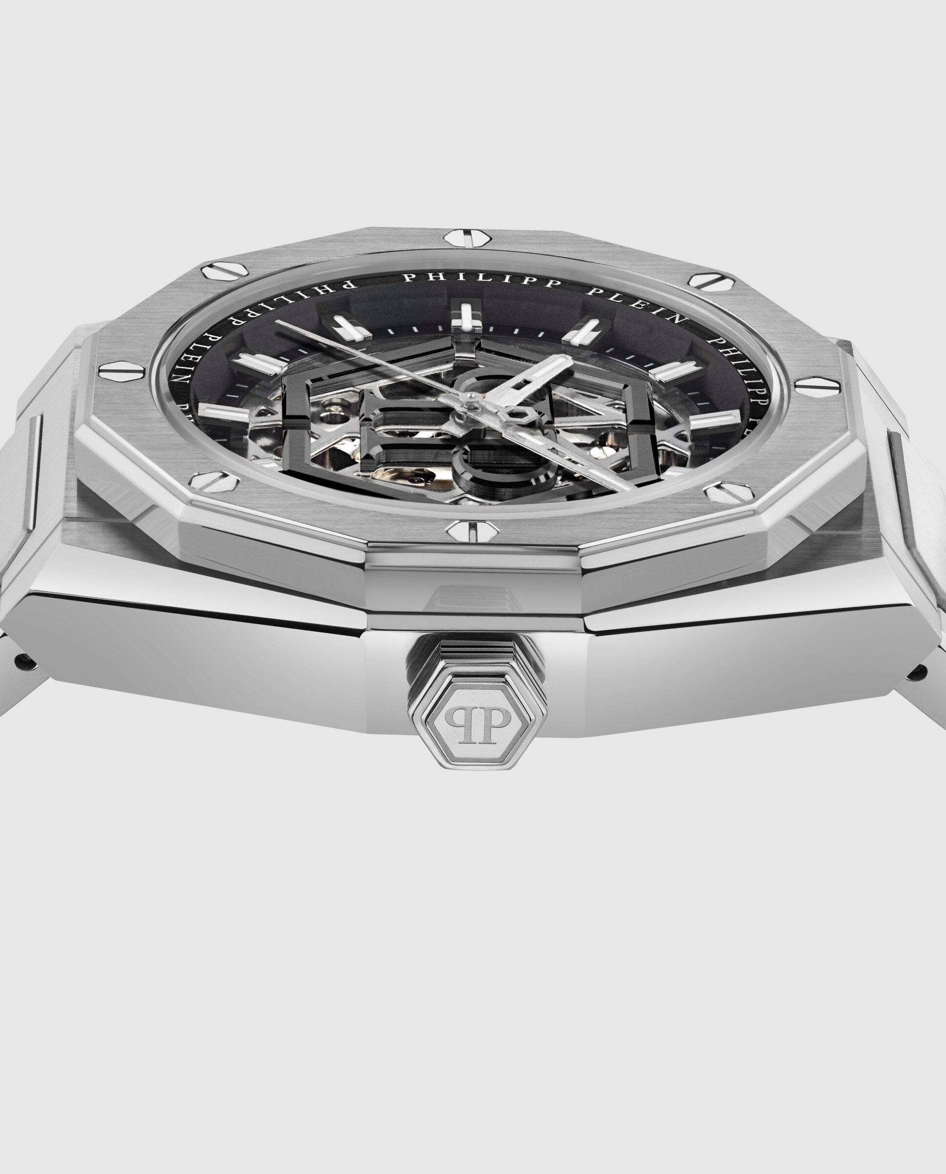 Reloj de hombre plein deluxe pwaha0126 automático de acero y correa de acero - Philipp Plein - Plata Plata-2