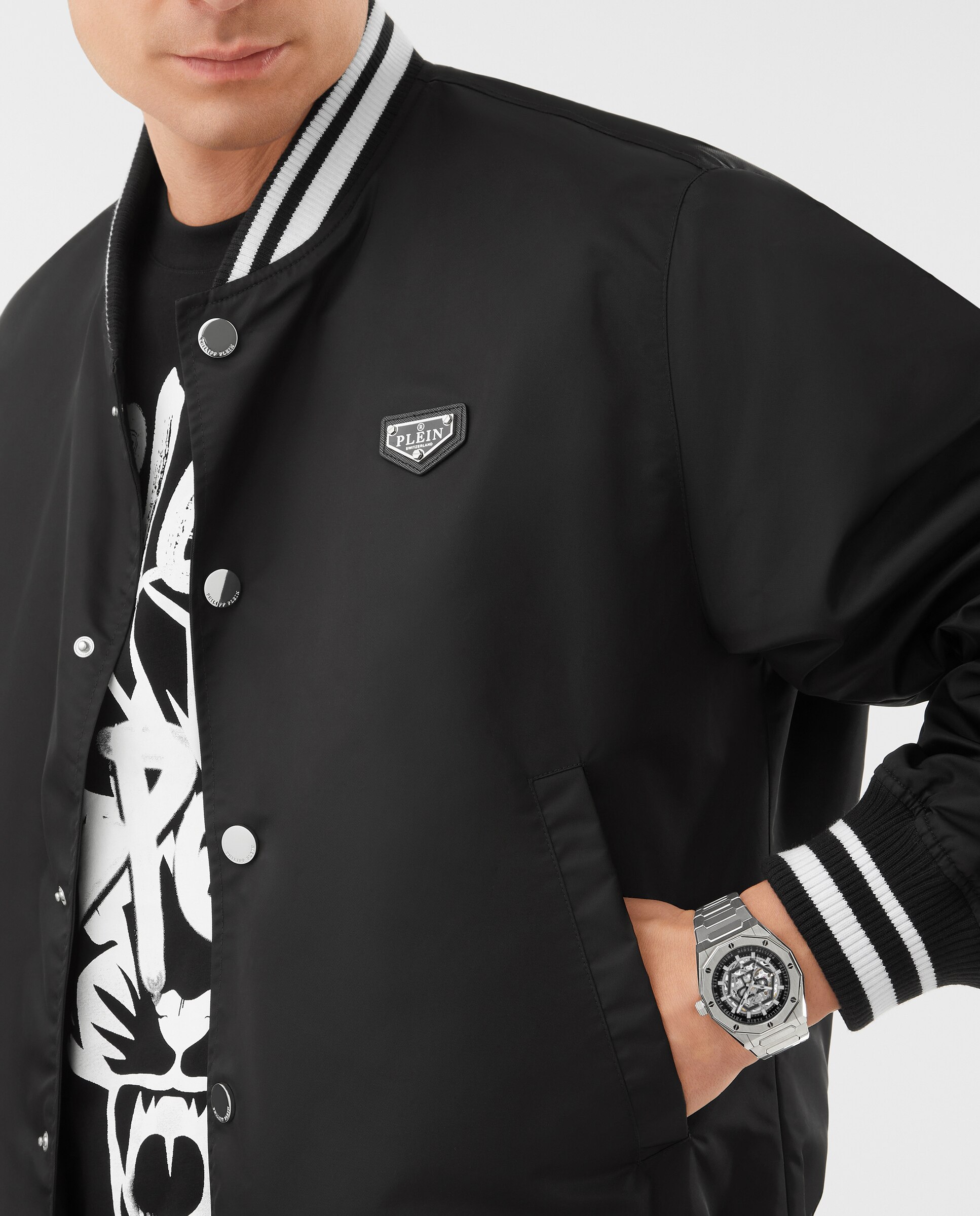 Reloj de hombre plein deluxe pwaha0126 automático de acero y correa de acero - Philipp Plein - Plata Plata-4
