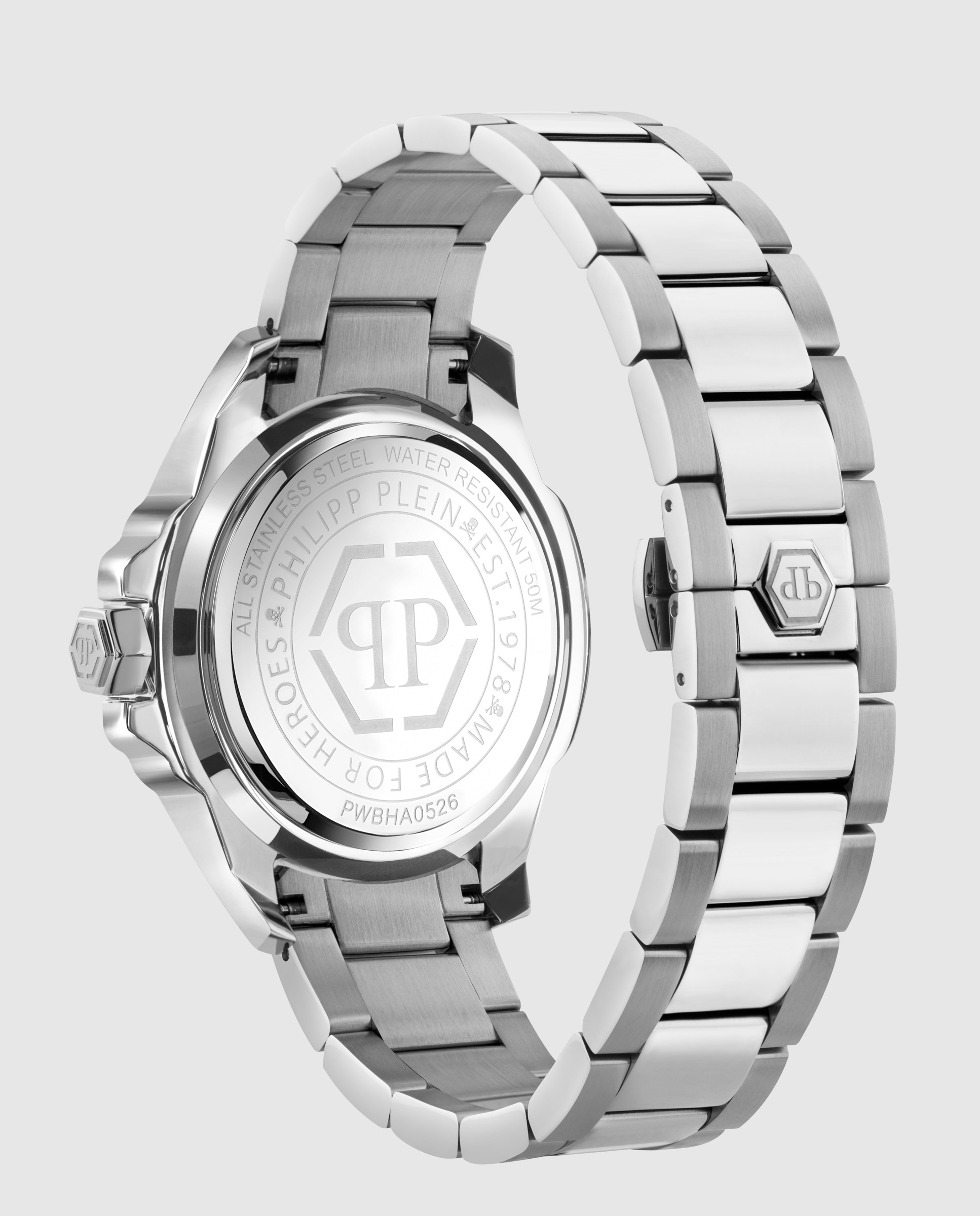 Reloj de hombre plein majesty pwbha0526 de acero y correa de acero - Philipp Plein - Plata Plata-3