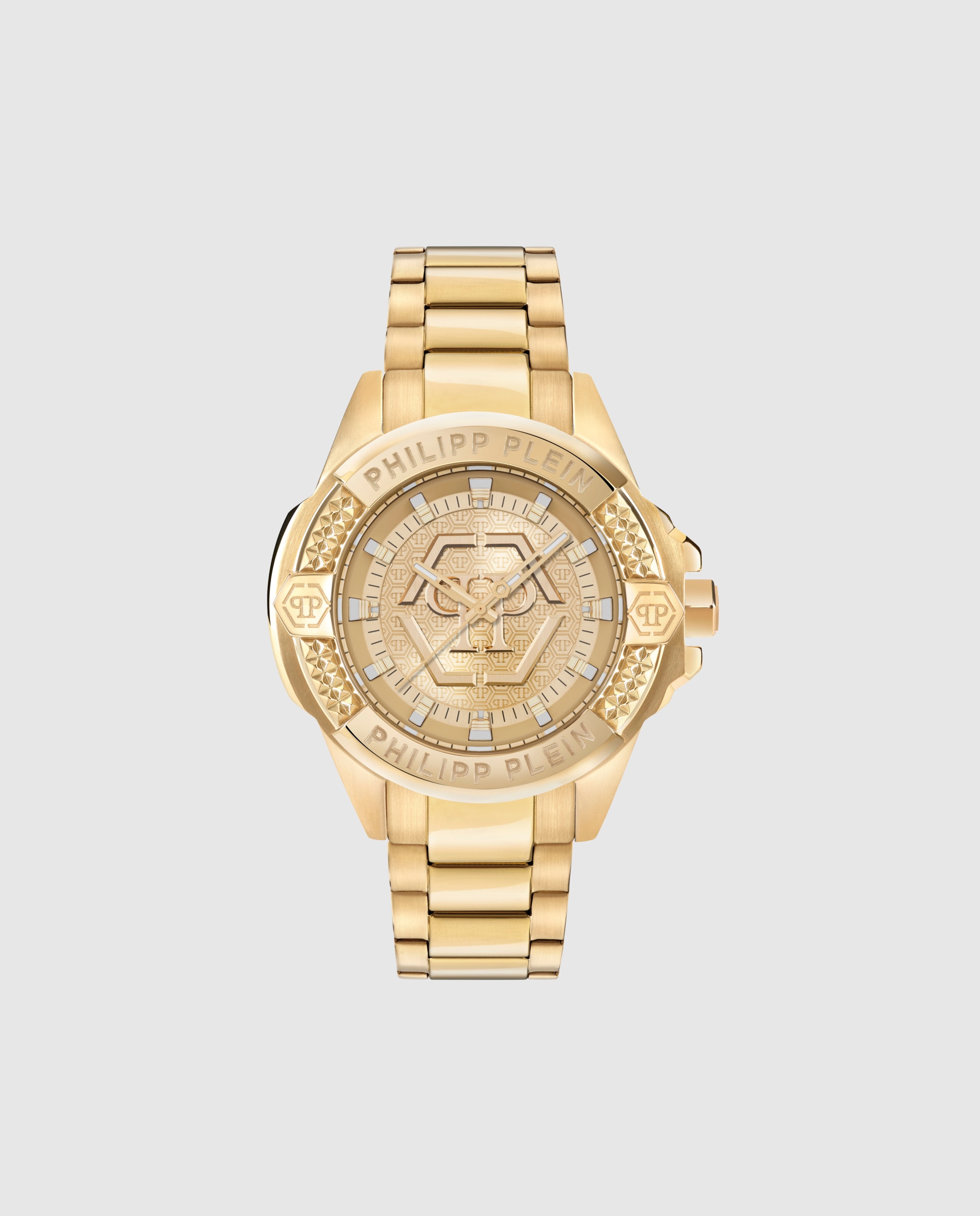 Imagen 0 de Reloj de hombre plein majesty pwbha0726 de acero y correa dorada Oro