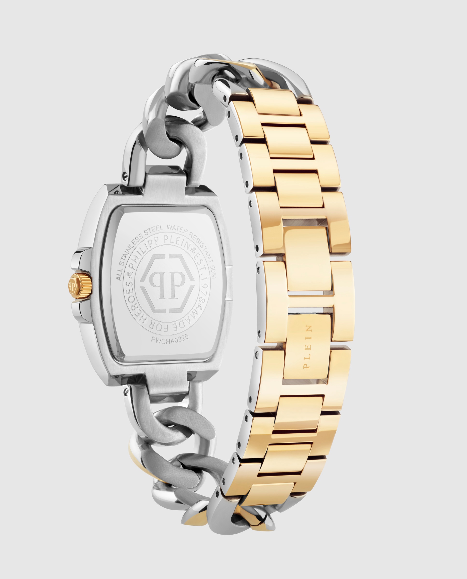 Reloj de mujer plein supreme pwcha0326 de acero y correa plateada - Philipp Plein - Plata Plata-3