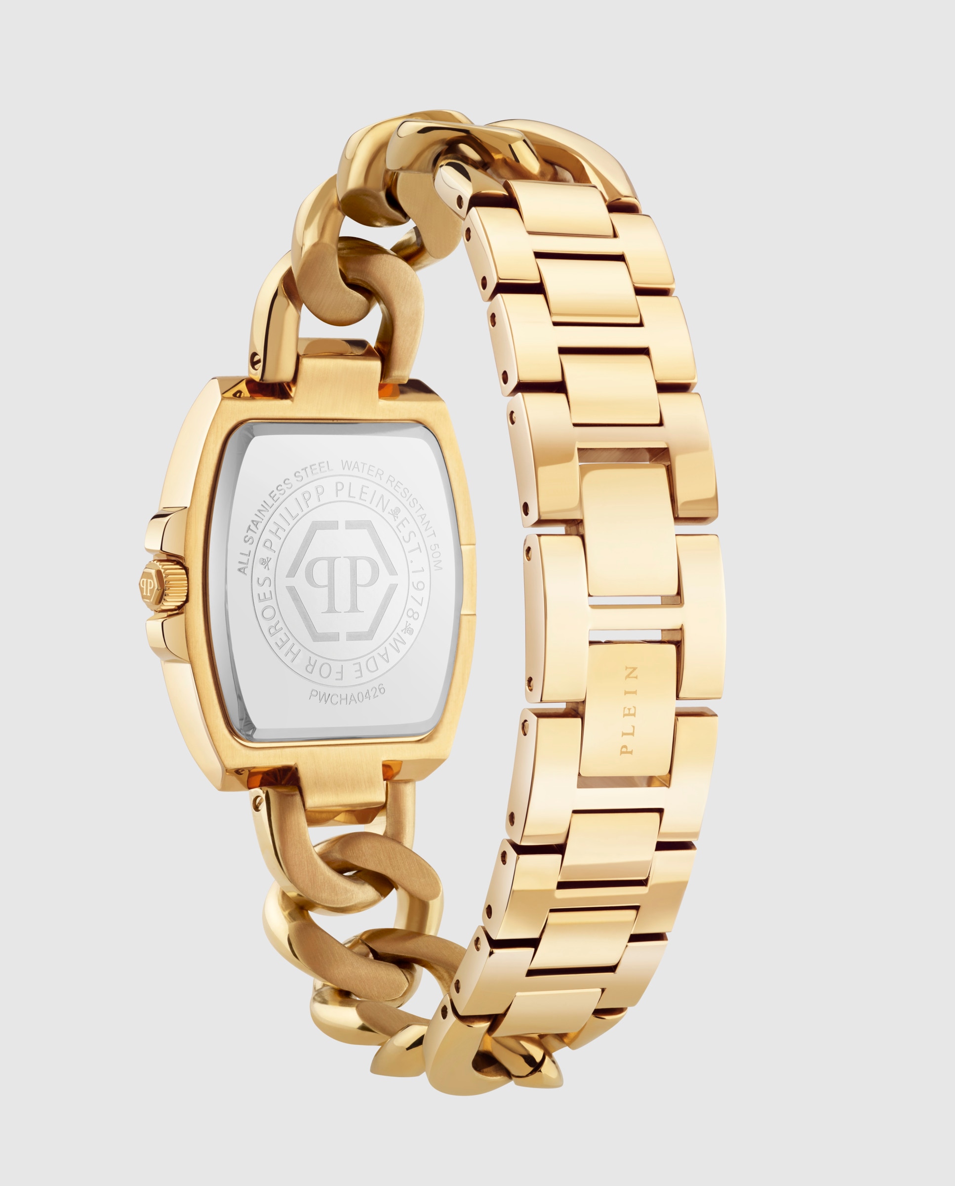 Reloj de mujer plein supreme pwcha0426 de acero y correa dorada - Philipp Plein - Oro Oro-3
