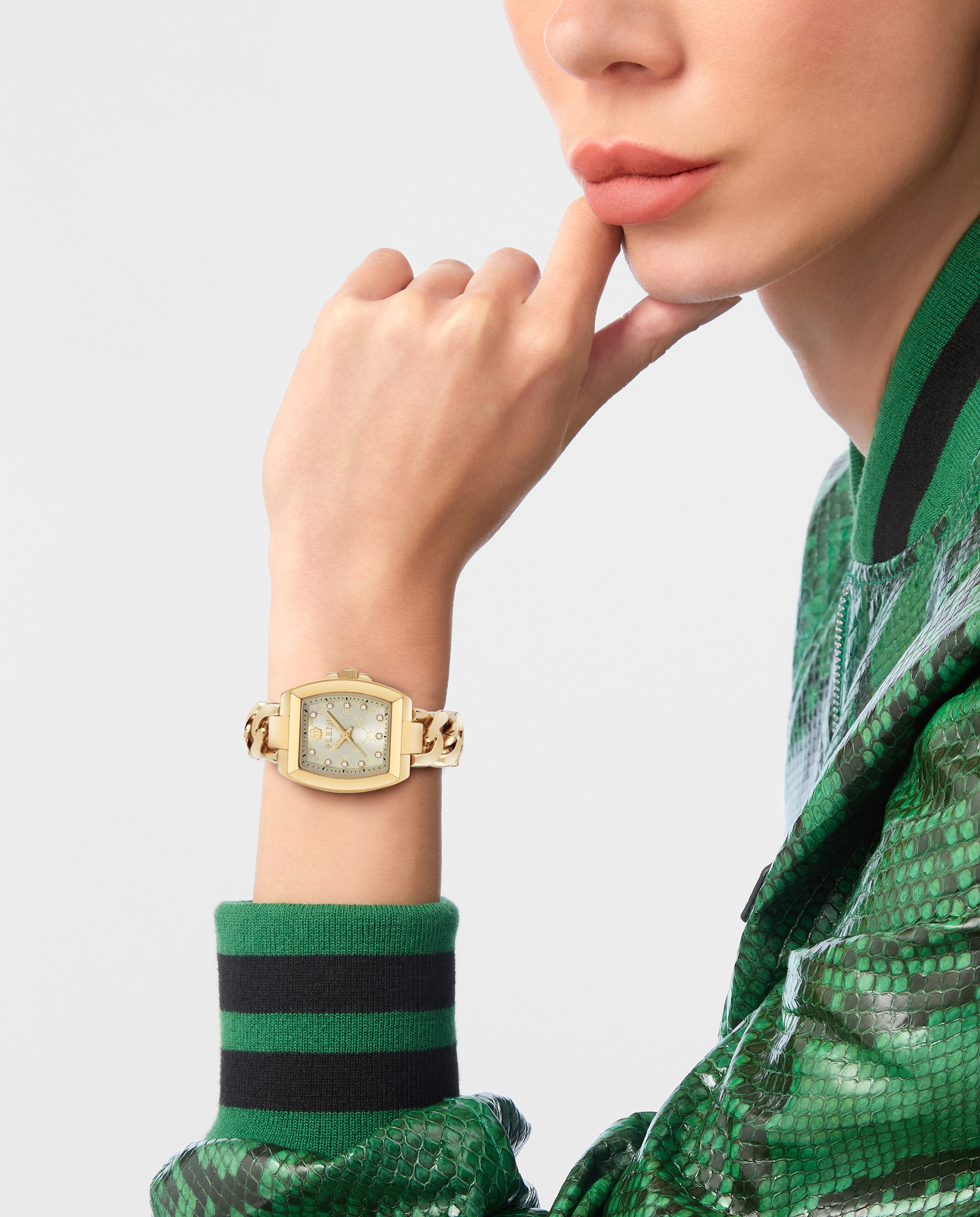 Reloj de mujer plein supreme pwcha0426 de acero y correa dorada - Philipp Plein - Oro Oro-4