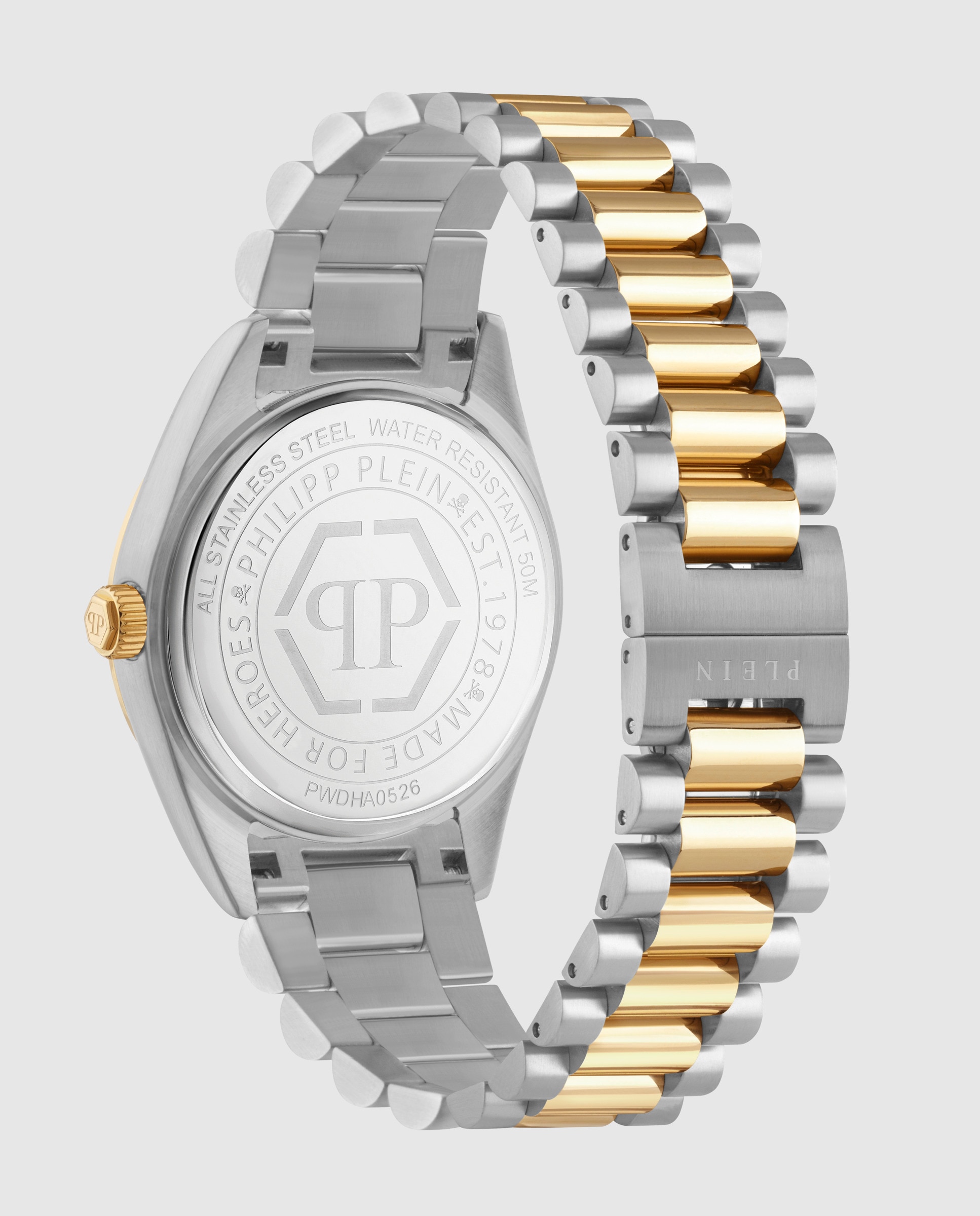 Reloj de hombre date superlative pwdha0526 de acero y correa plateada - Philipp Plein - Plata Plata-4