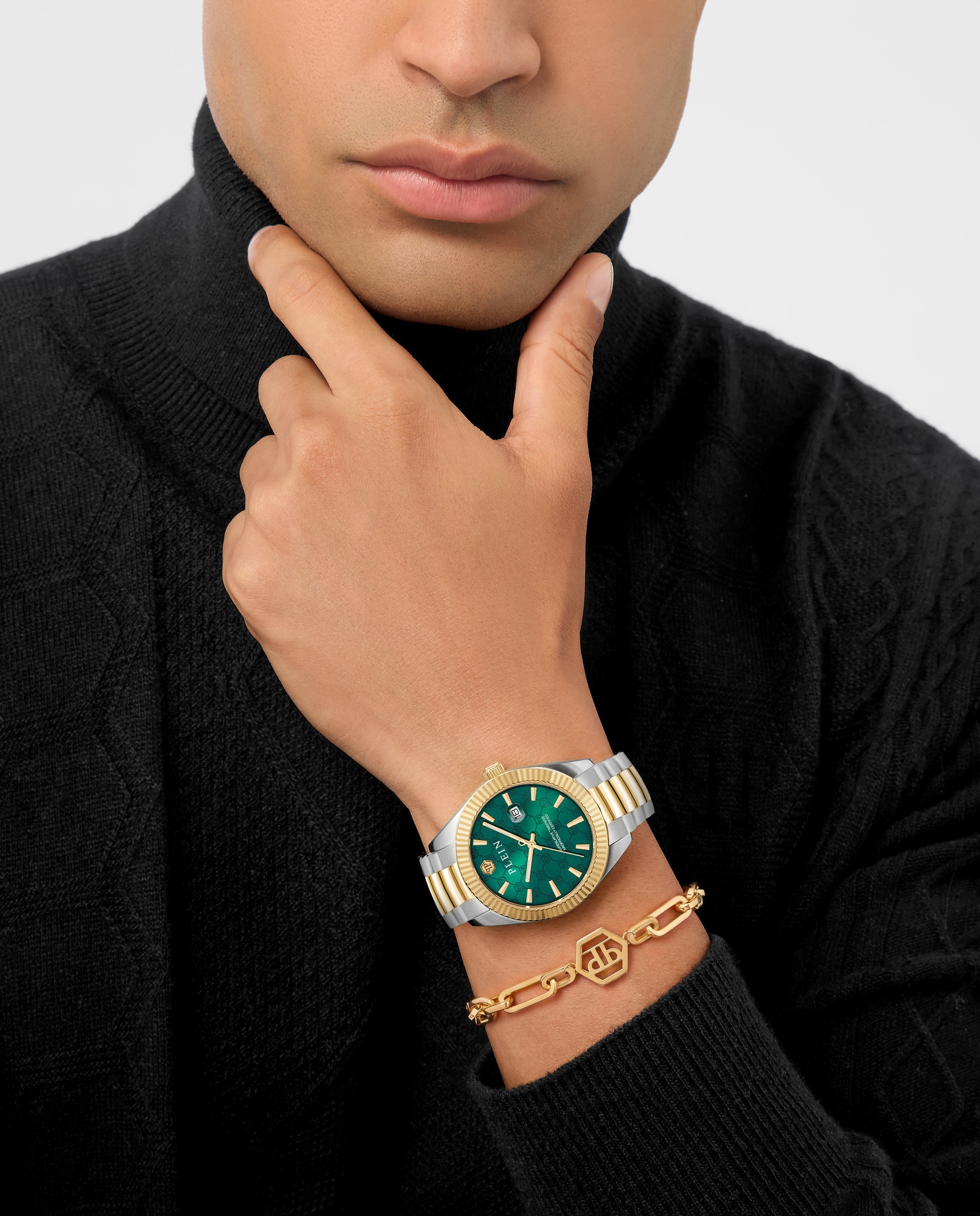 Reloj de hombre date superlative pwdha0526 de acero y correa plateada - Philipp Plein - Plata Plata-6