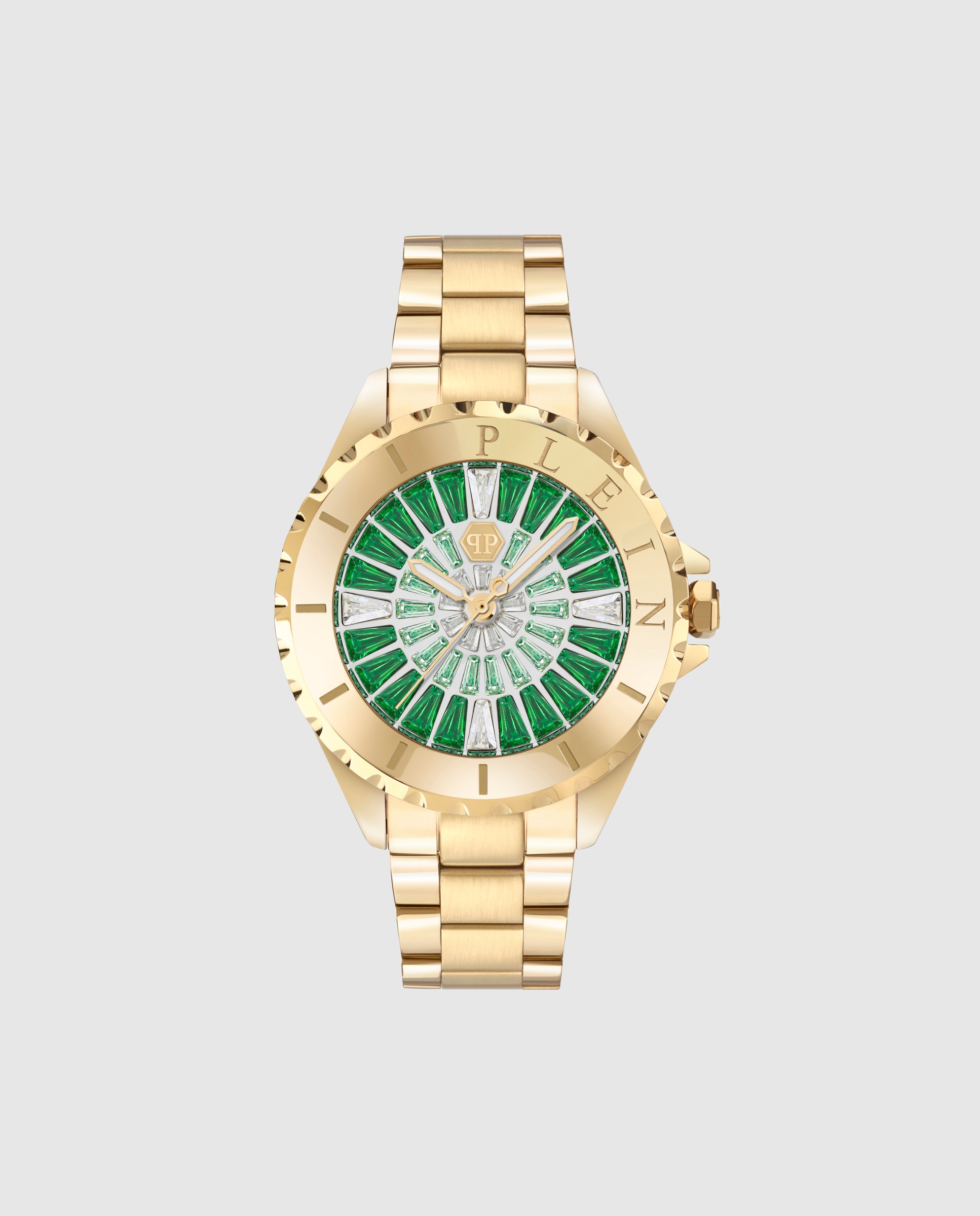 Imagen 0 de Reloj de mujer plein heaven pweha0126 de acero y correa dorada Oro