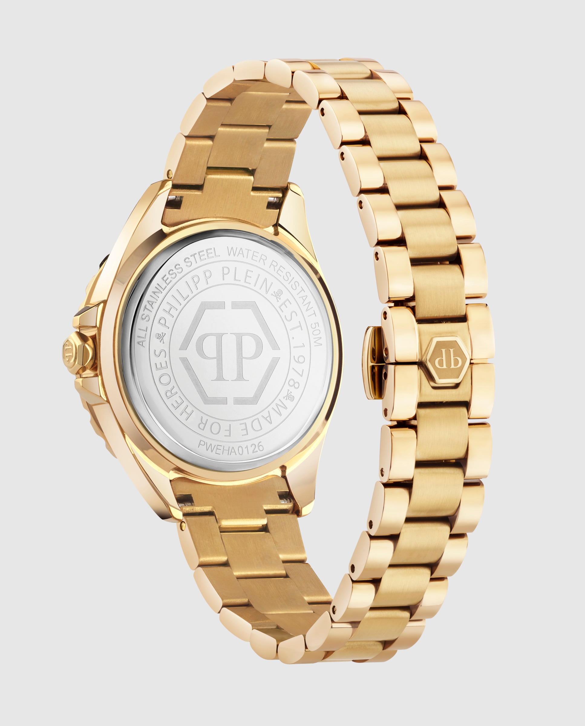 Reloj de mujer plein heaven pweha0126 de acero y correa dorada - Philipp Plein - Oro Oro-3