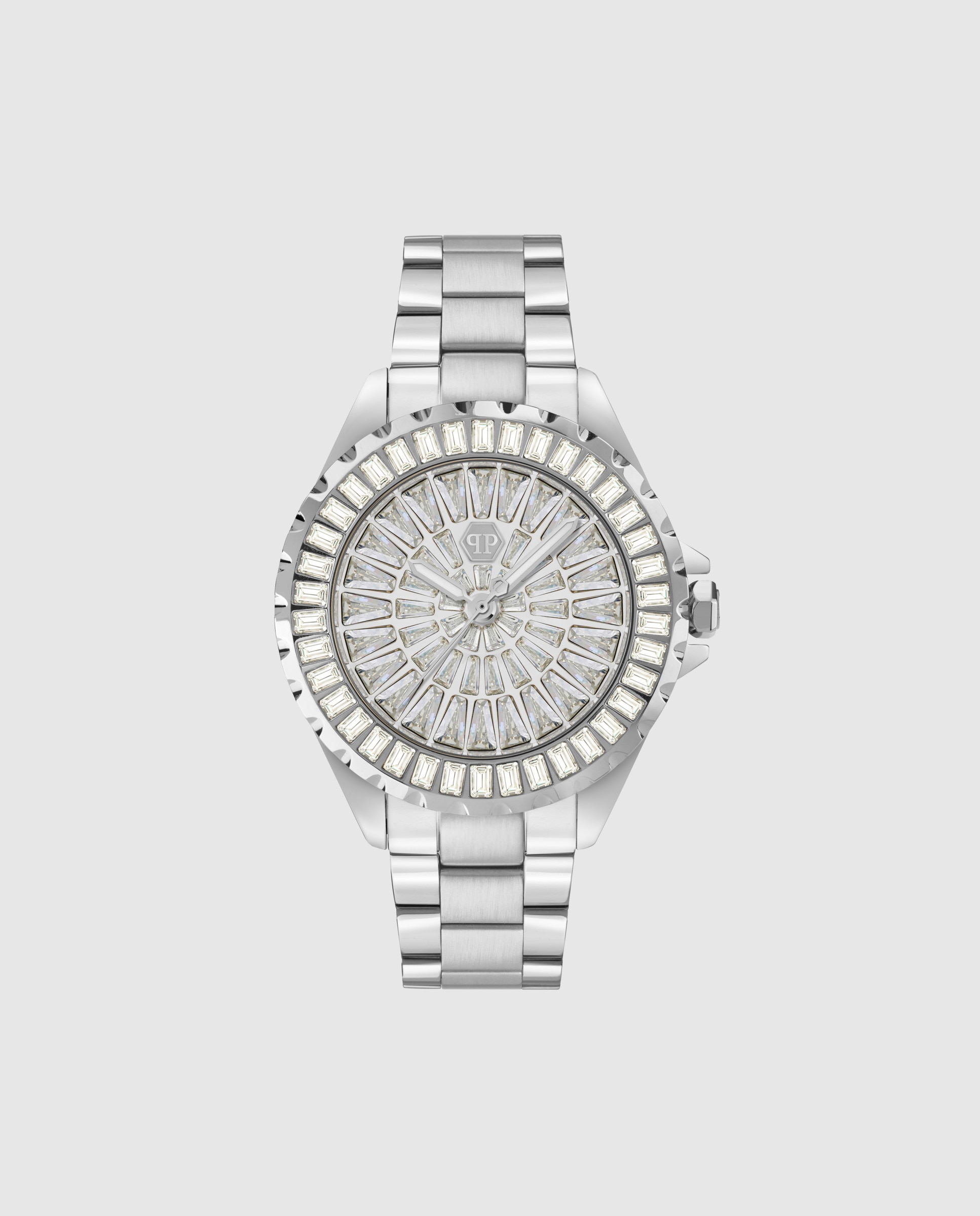 Imagen 0 de Reloj de mujer plein heaven pweha0326 de acero y correa plateada Plata