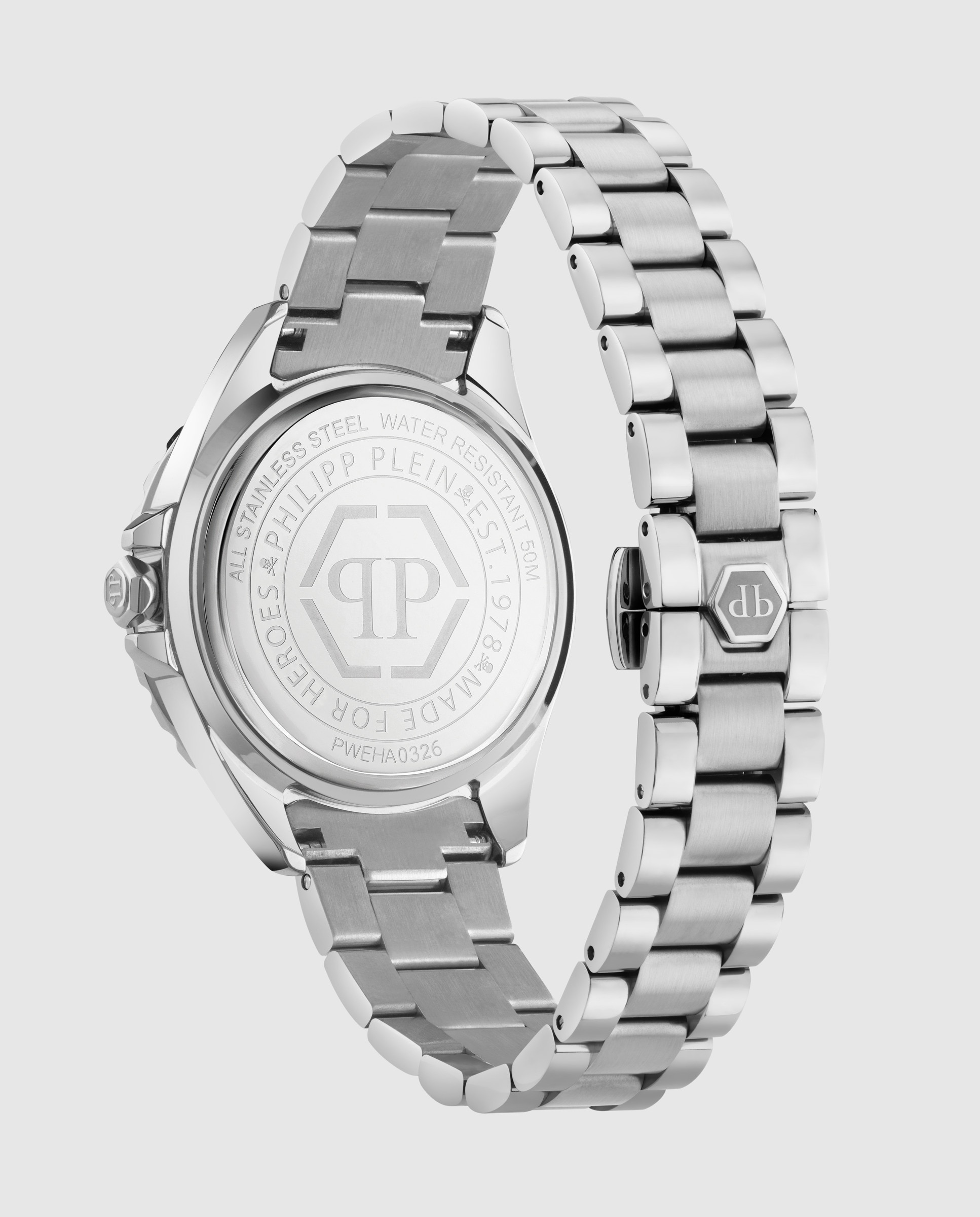 Reloj de mujer plein heaven pweha0326 de acero y correa plateada - Philipp Plein - Plata Plata-3