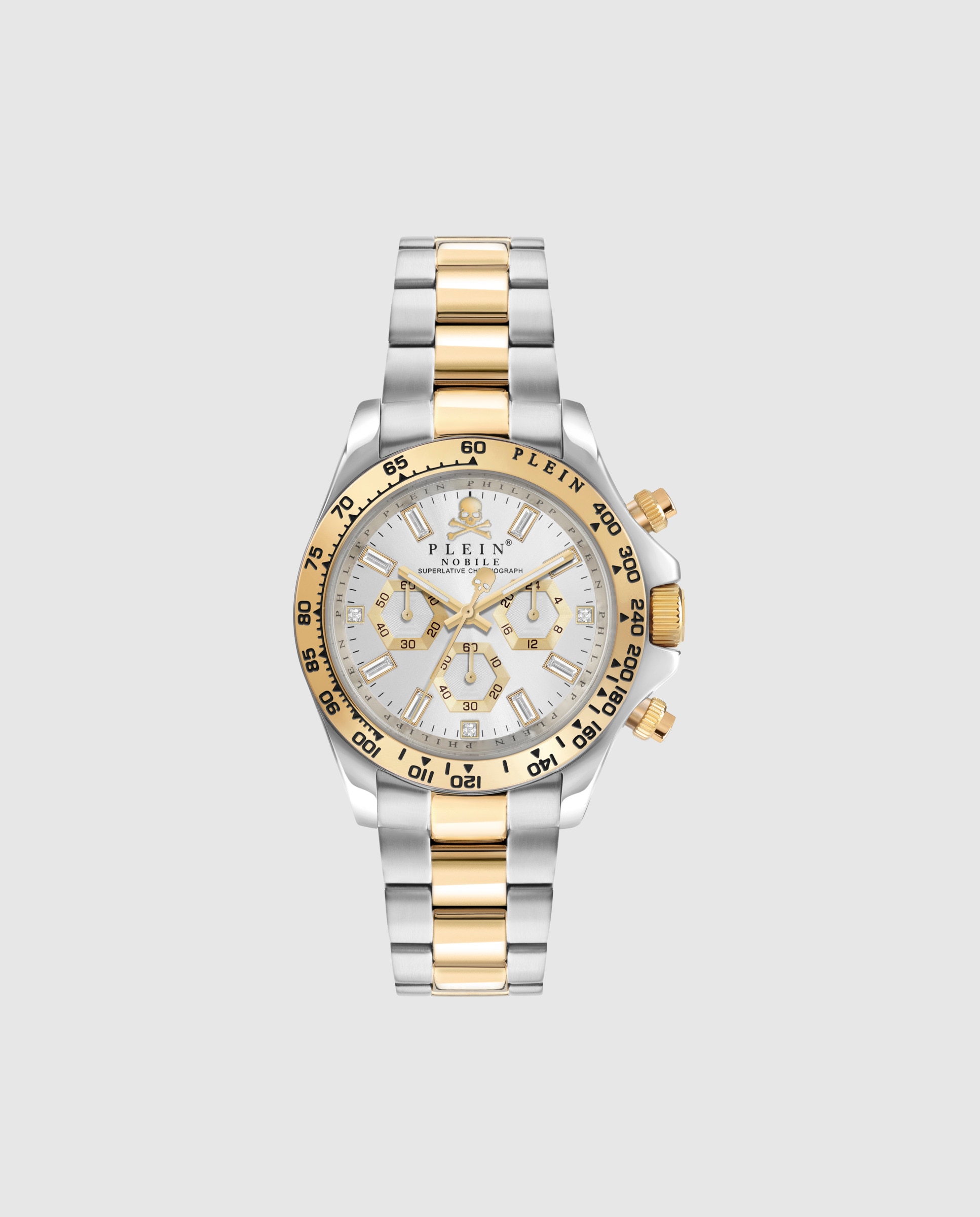 Imagen 0 de Reloj de hombre plein nobile pwgha0426 de acero y correa dorada Plata