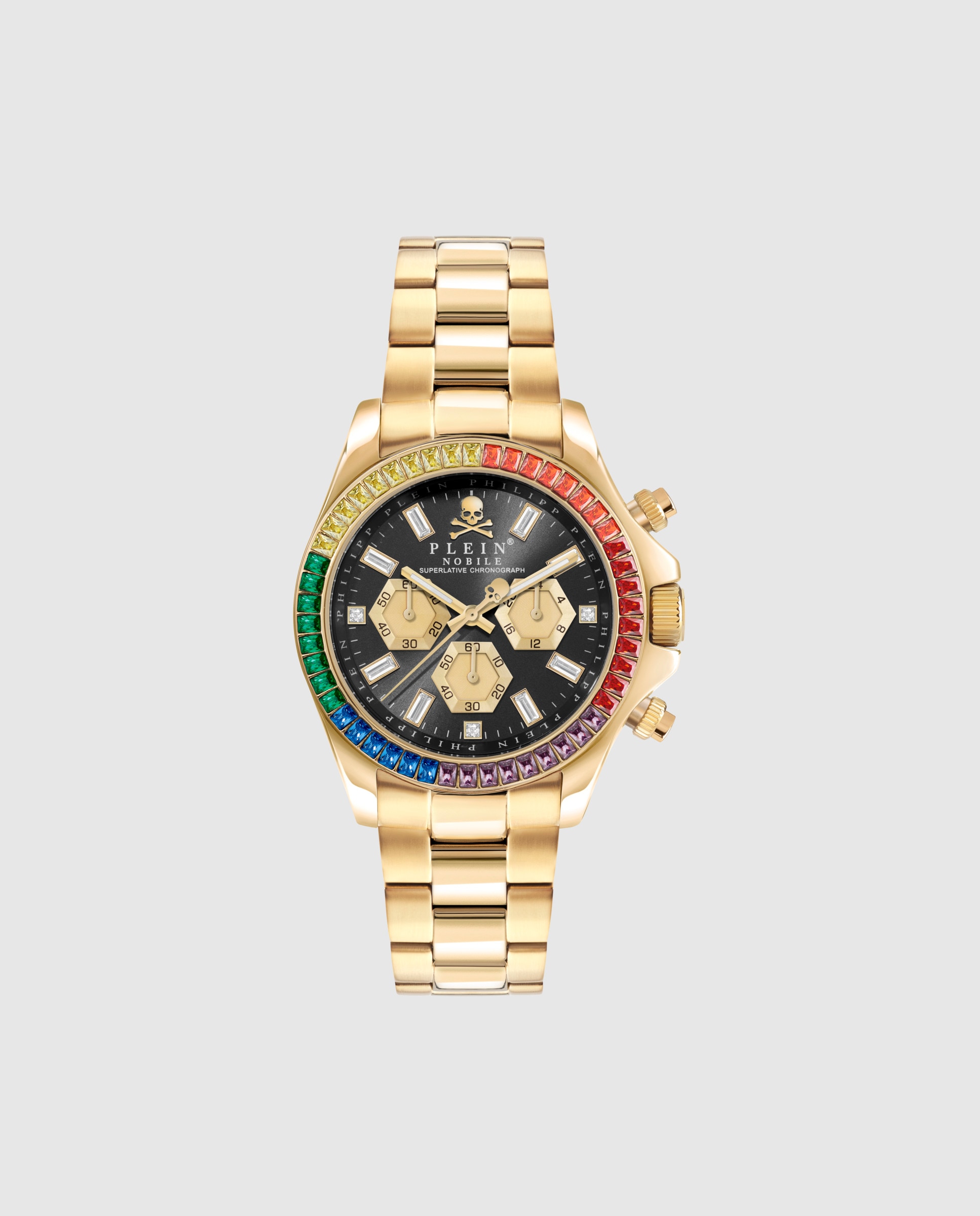 Imagen 0 de Reloj de hombre plein nobile pwgha0626 de acero y correa dorada Oro