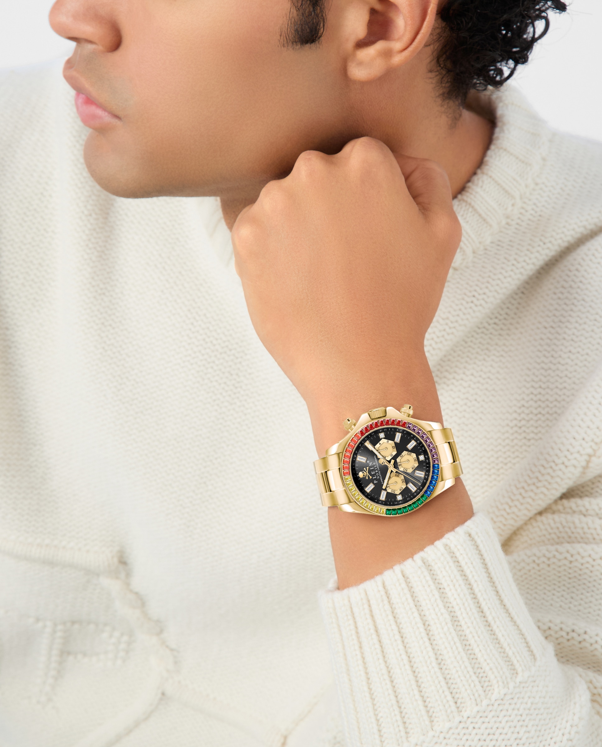 Reloj de hombre plein nobile pwgha0626 de acero y correa dorada - Philipp Plein - Oro Oro-4