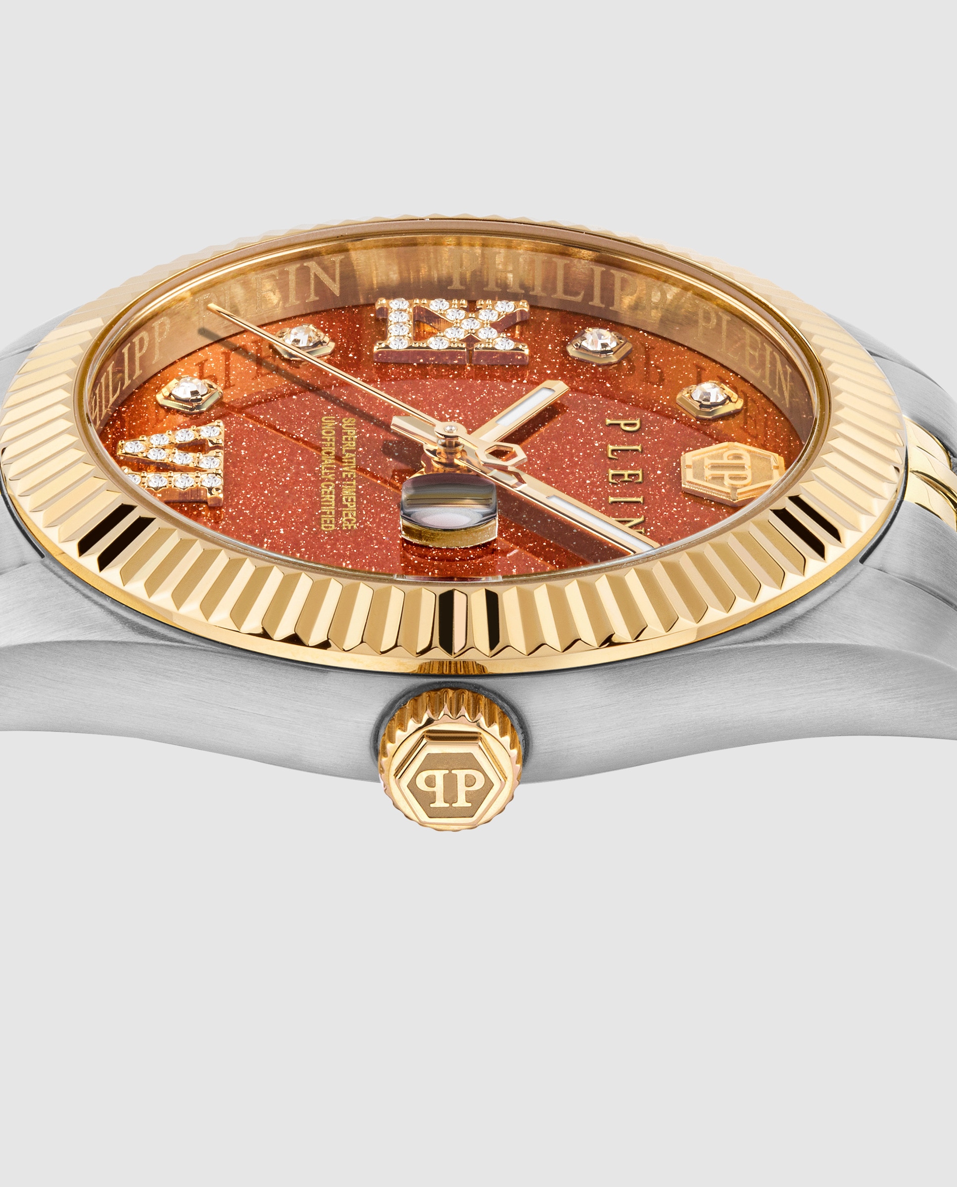Reloj de mujer date superlative pwyfa1526 de acero y correa plateada - Philipp Plein - Plata Plata-2