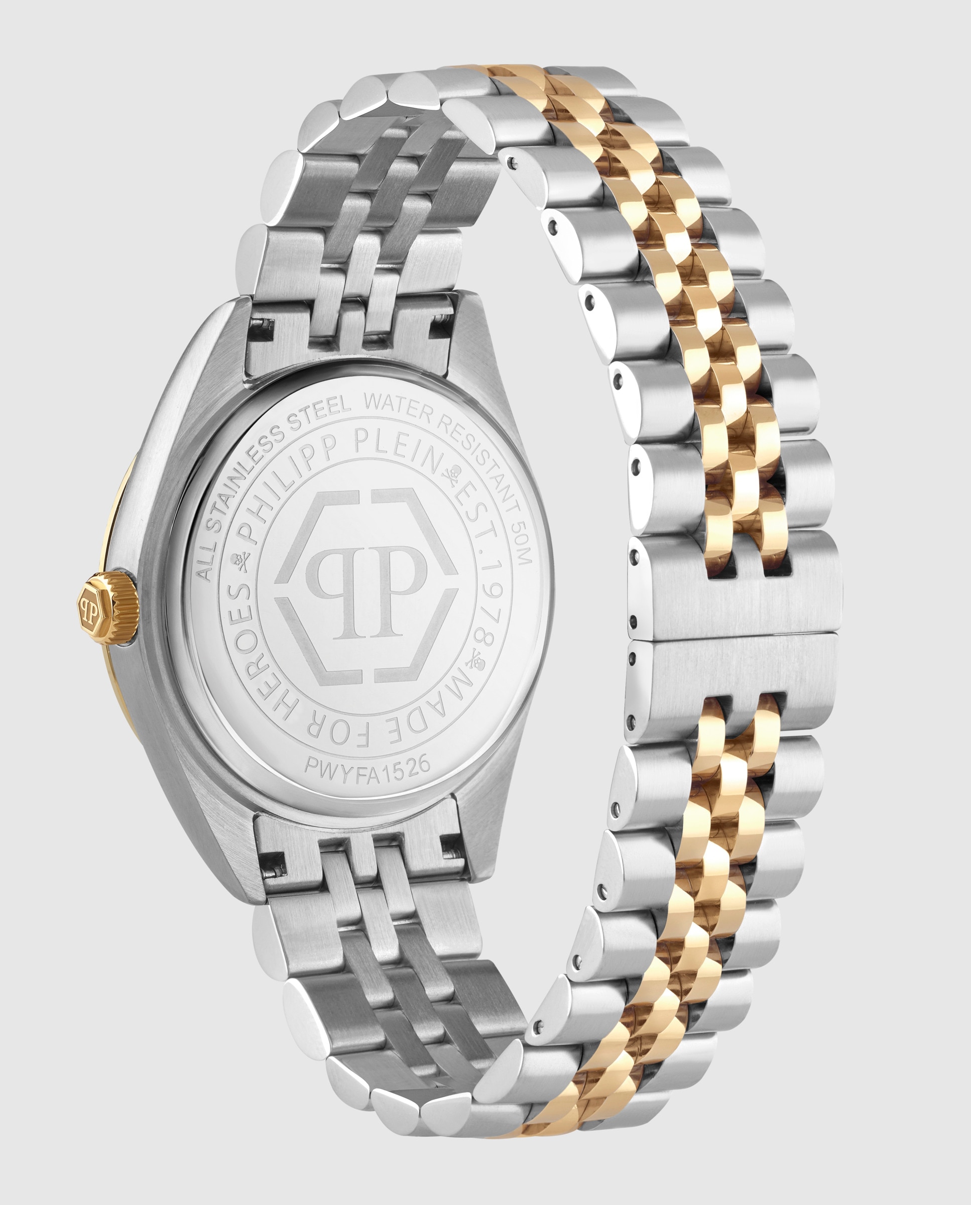 Reloj de mujer date superlative pwyfa1526 de acero y correa plateada - Philipp Plein - Plata Plata-3