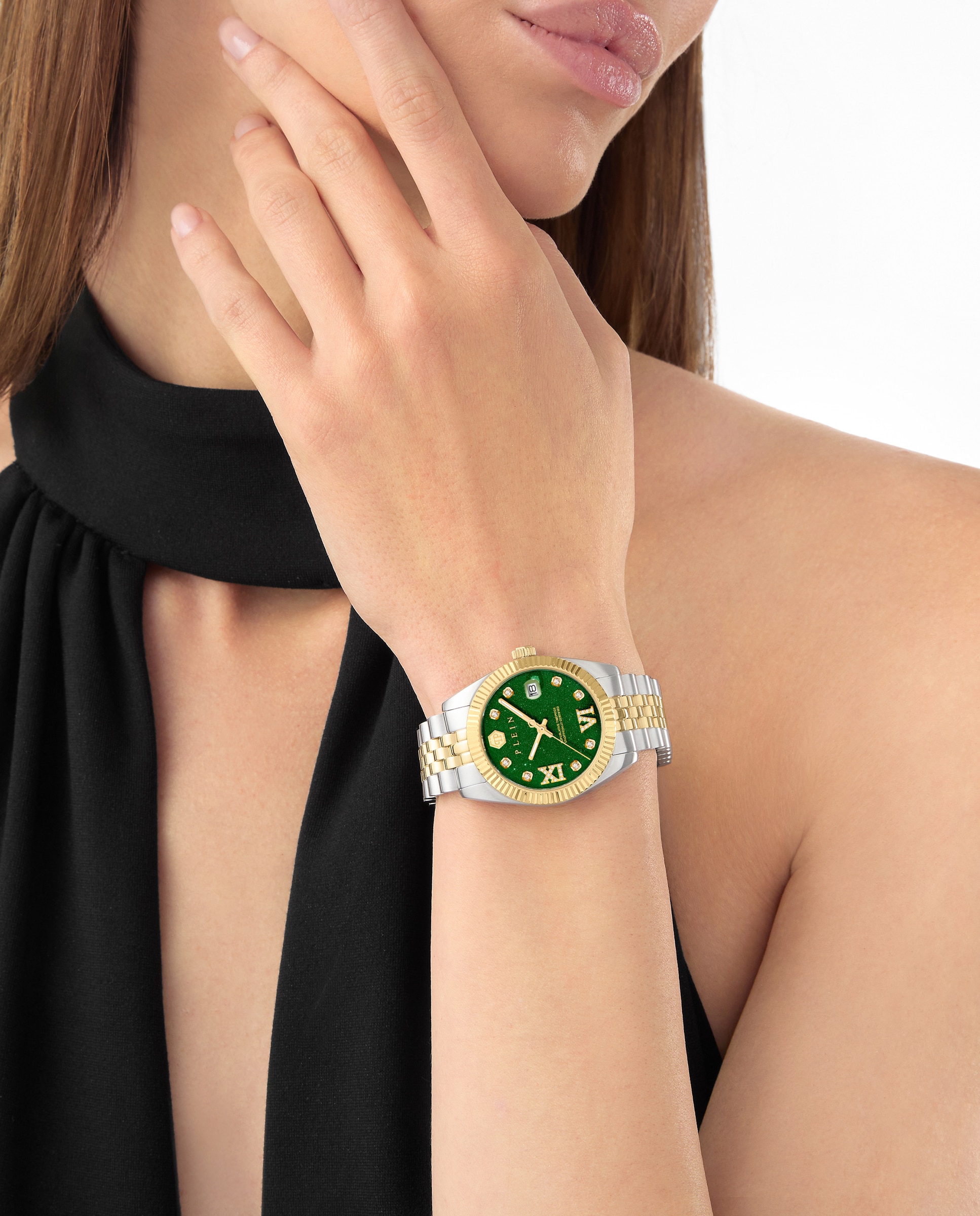 Reloj de mujer date superlative pwyfa1626 de acero y correa plateada - Philipp Plein - Plata Plata-4