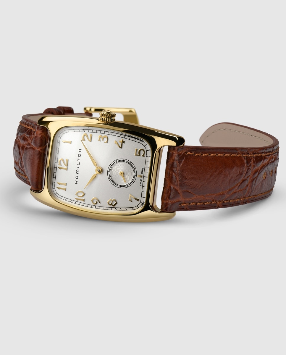 Imagen 2 de Reloj de hombre American Classic Boulton L H13431553 con correa de piel - Hamilton - Marrón Marrón