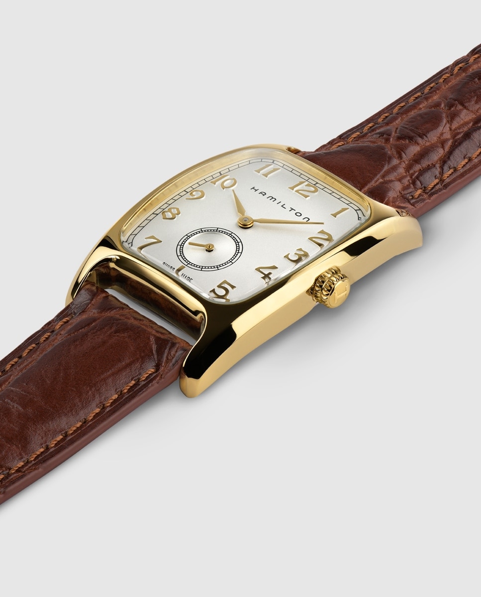 Imagen 3 de Reloj de hombre American Classic Boulton L H13431553 con correa de piel - Hamilton - Marrón Marrón