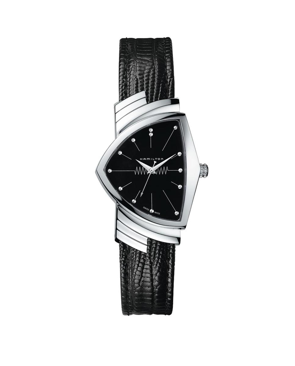 Imagen 0 de Reloj de hombre ventura l h24411732 con correa de piel Negro
