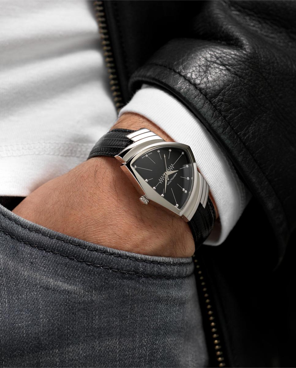 Reloj de hombre ventura l h24411732 con correa de piel - Hamilton - Negro Negro-4