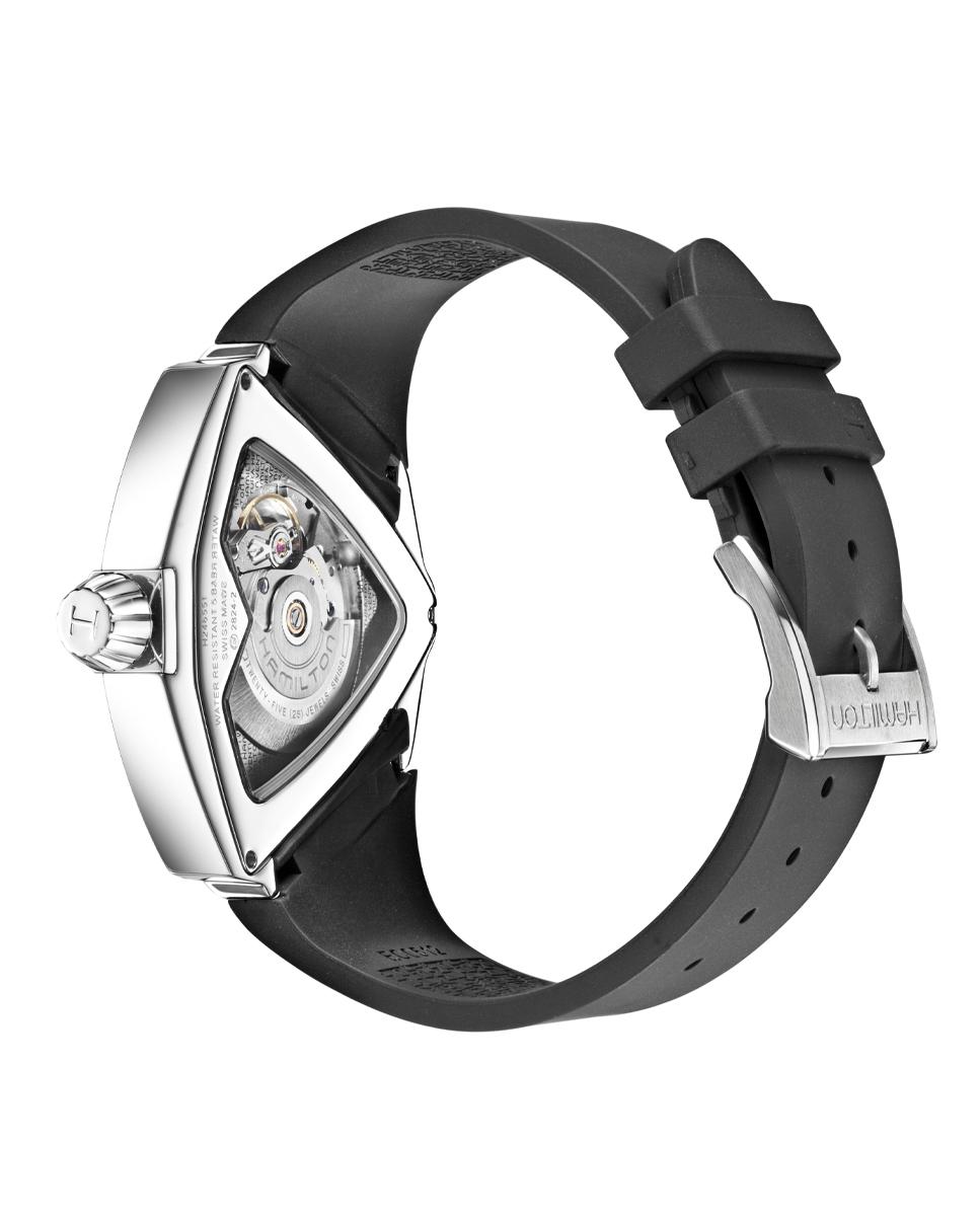 Reloj de hombre automático ventura xxl h24655331 con correa de caucho - Hamilton - Marrón Marrón-2
