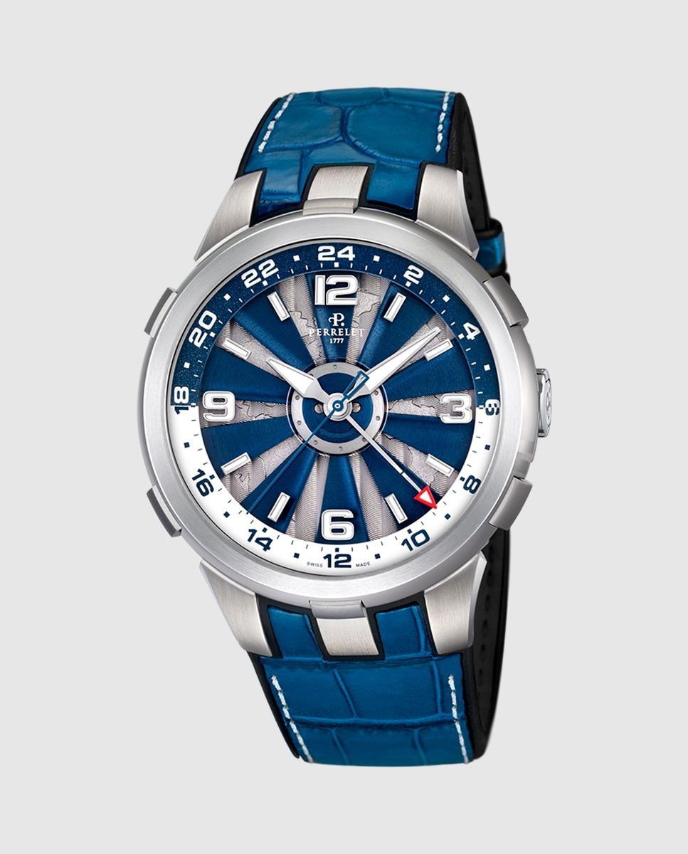 Imagen 1 de Reloj de hombre a1092/2a turbine de piel Azul
