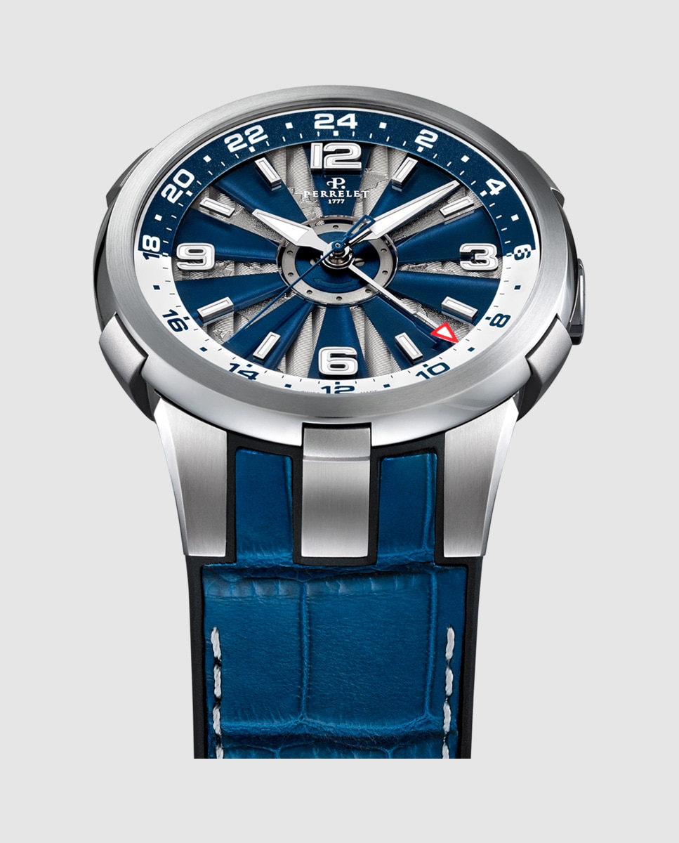 Imagen 3 de Reloj de hombre a1092/2a turbine de piel - Perrelet - Azul Azul