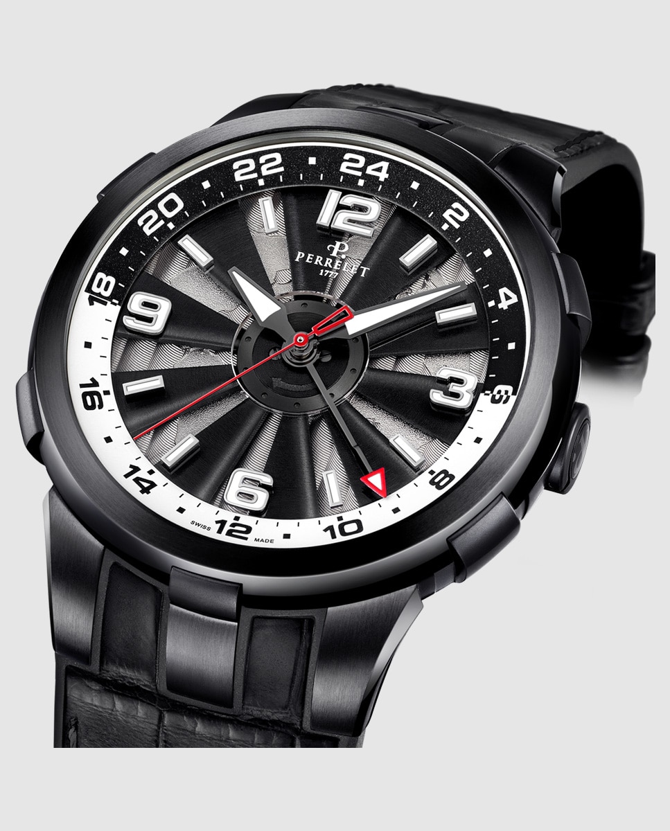 Imagen 2 de Reloj de hombre a1093/2a turbine de piel - Perrelet - Negro Negro