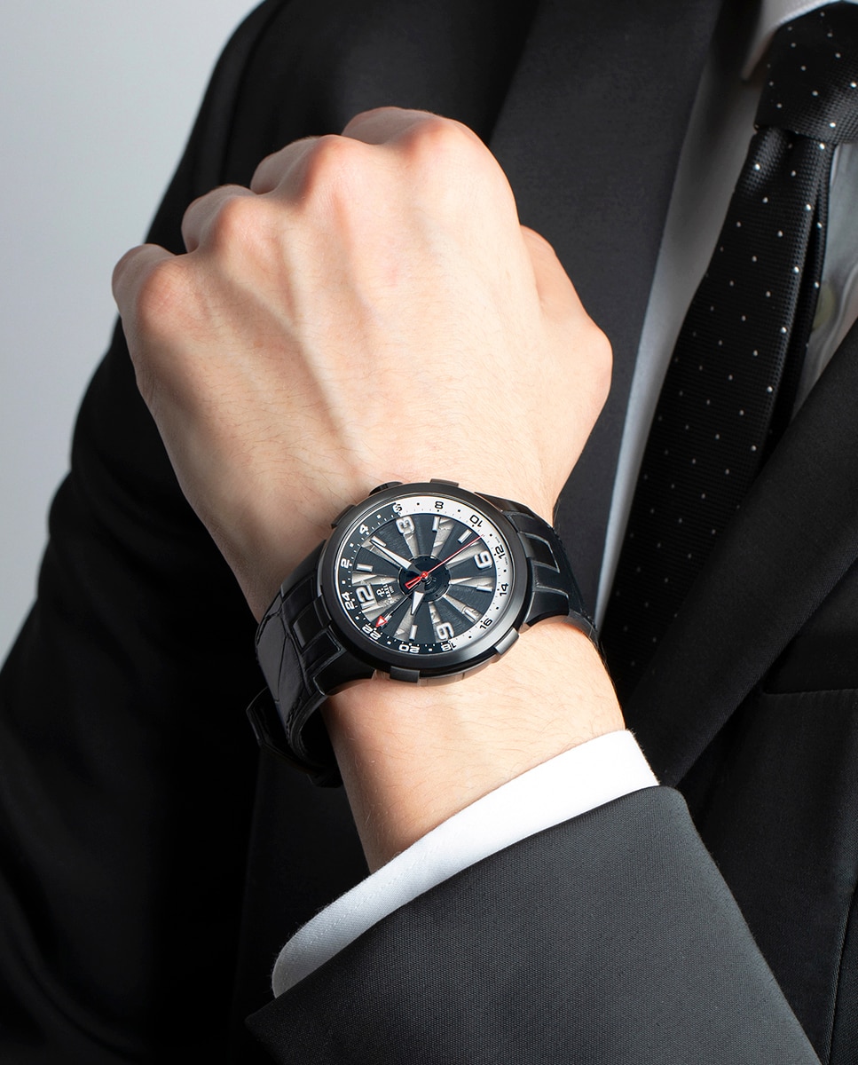 Imagen 5 de Reloj de hombre a1093/2a turbine de piel - Perrelet - Negro Negro