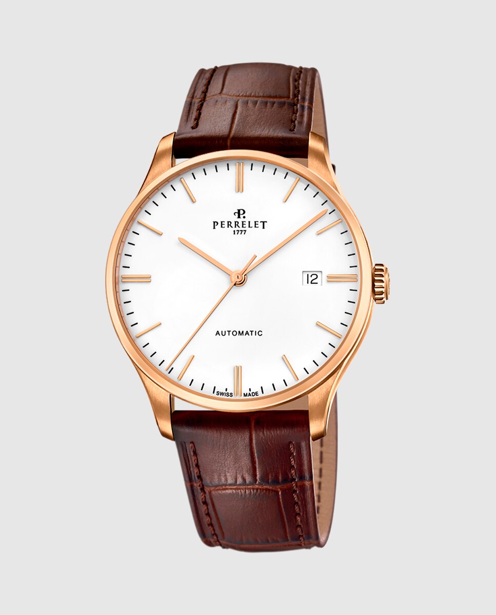 Reloj de hombre A1301/3 Weekend de piel marrón